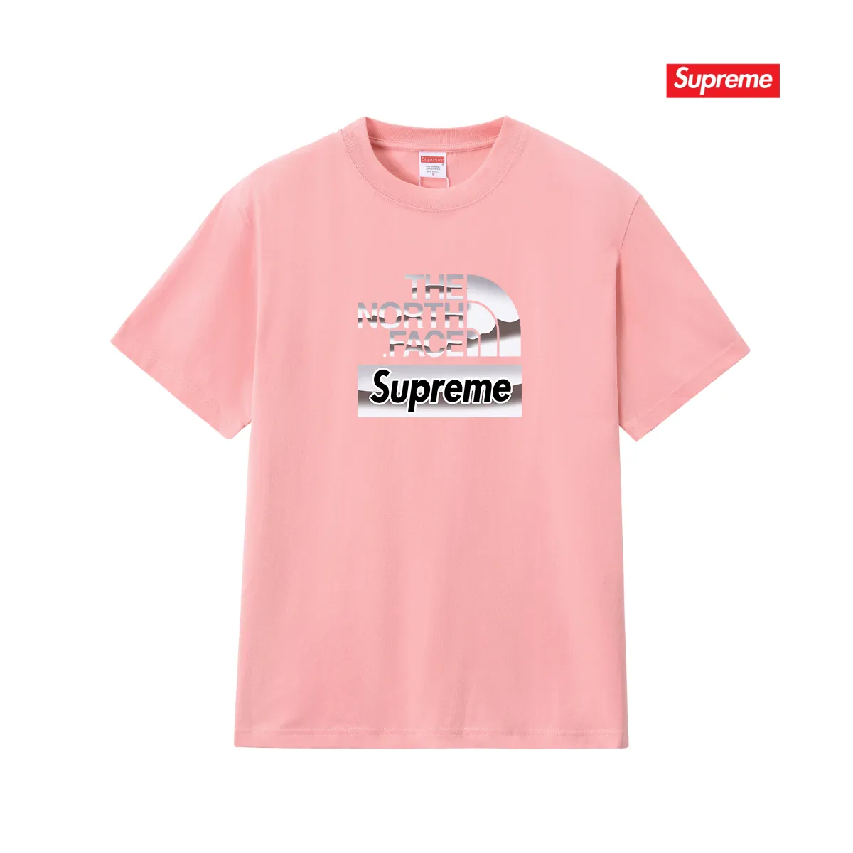 Supreme Feel free to compare zp. The whole piece adopts three-needle five-thread craftsmanship (neckline-shoulder seam-sleeve seam double thread, which looks more three-dimensional and textured). It has the same craftsmanship as the original original, classic version. Color: black, white, light gray, pink, navy. Size: S M L XL XXL
