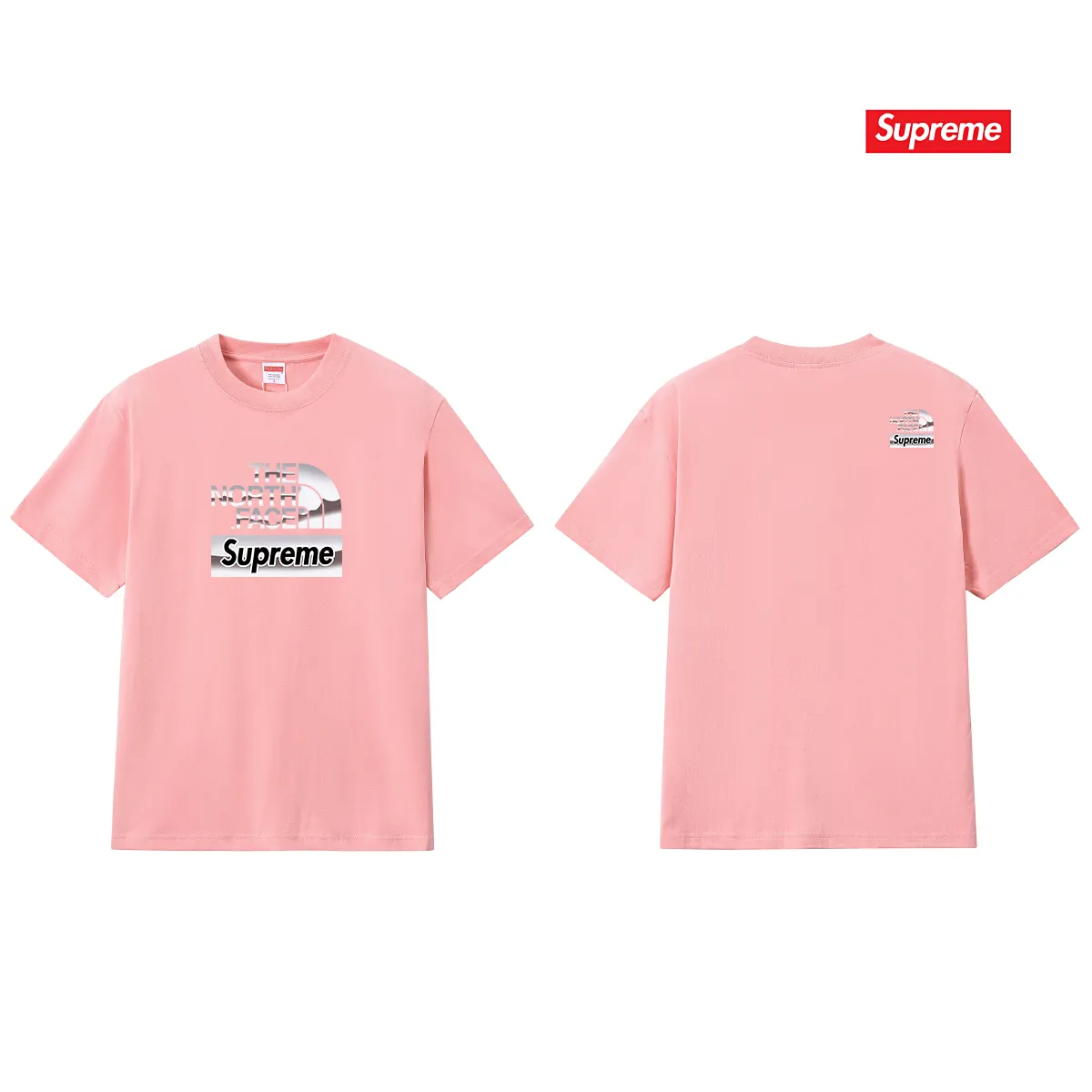 Supreme Feel free to compare zp. The whole piece adopts three-needle five-thread craftsmanship (neckline-shoulder seam-sleeve seam double thread, which looks more three-dimensional and textured). It has the same craftsmanship as the original original, classic version. Color: black, white, light gray, pink, navy. Size: S M L XL XXL