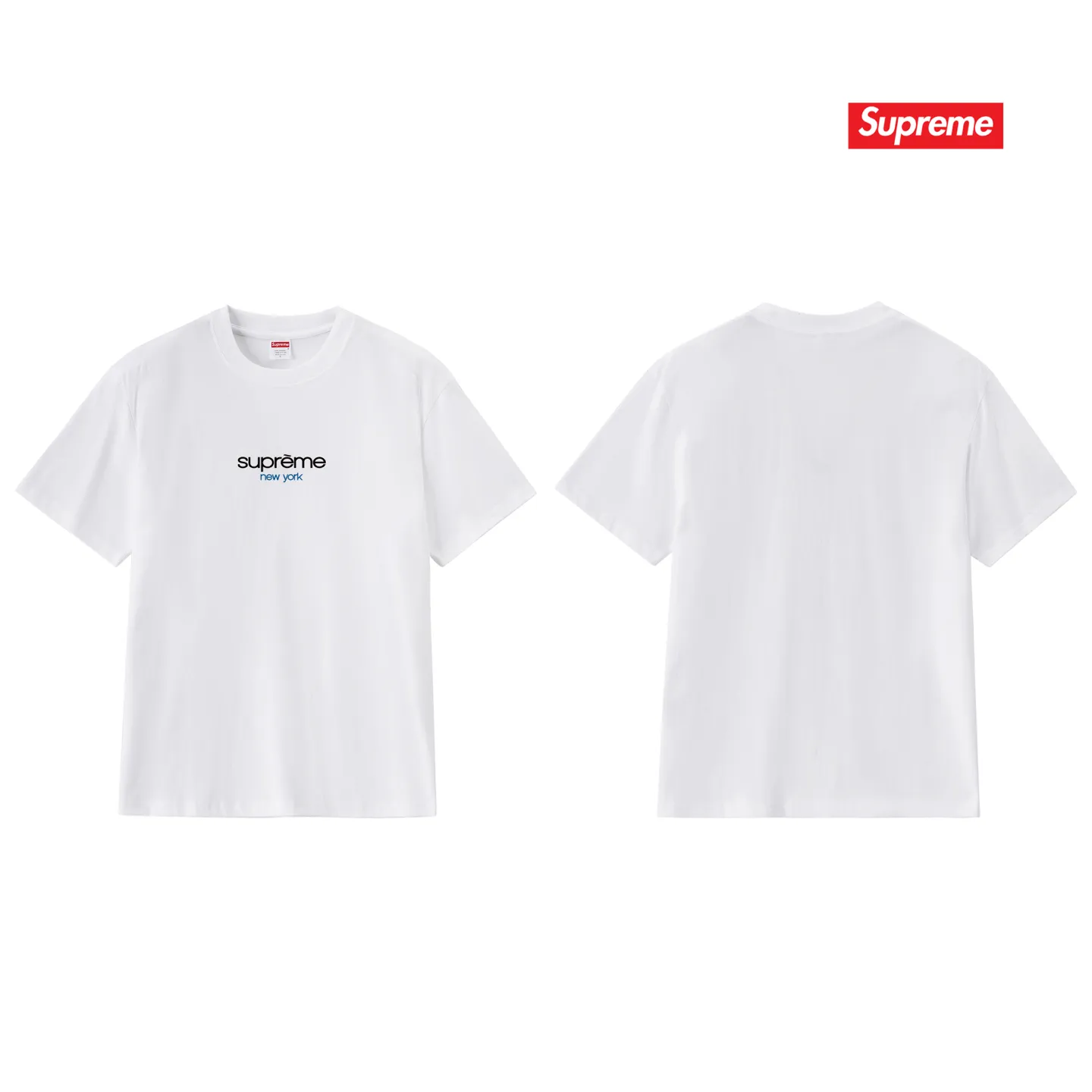 S161 P110💰 SUP 74SS Classic Logo Tee classic logo printed casual and versatile trendy men's niche loose T-shirt. Loose fit. Made of 260g combed cotton double yarn. All three standards are complete from fabrics to accessories. ZP. Imported Matsui company's slurry printing will never crack. The whole piece adopts three-needle five-thread technology. The collar-shoulder seam-sleeve seam is double-lined, which looks more three-dimensional and textured.) The same process as the authentic original, classic version Feel free to compare zp. The whole piece adopts three-needle five-thread craftsmanship (neckline-shoulder seam-sleeve seam double thread, which looks more three-dimensional and textured). It has the same craftsmanship as the original original, classic version. Color: black, white, light gray, navy blue, pink. Size: S M L XL XXL