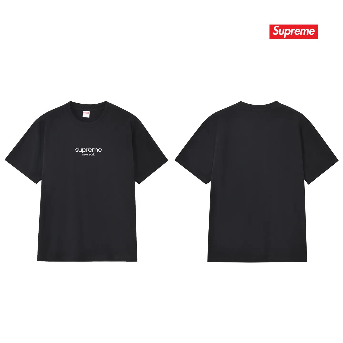 S161 P110💰 SUP 74SS Classic Logo Tee classic logo printed casual and versatile trendy men's niche loose T-shirt. Loose fit. Made of 260g combed cotton double yarn. All three standards are complete from fabrics to accessories. ZP. Imported Matsui company's slurry printing will never crack. The whole piece adopts three-needle five-thread technology. The collar-shoulder seam-sleeve seam is double-lined, which looks more three-dimensional and textured.) The same process as the authentic original, classic version Feel free to compare zp. The whole piece adopts three-needle five-thread craftsmanship (neckline-shoulder seam-sleeve seam double thread, which looks more three-dimensional and textured). It has the same craftsmanship as the original original, classic version. Color: black, white, light gray, navy blue, pink. Size: S M L XL XXL