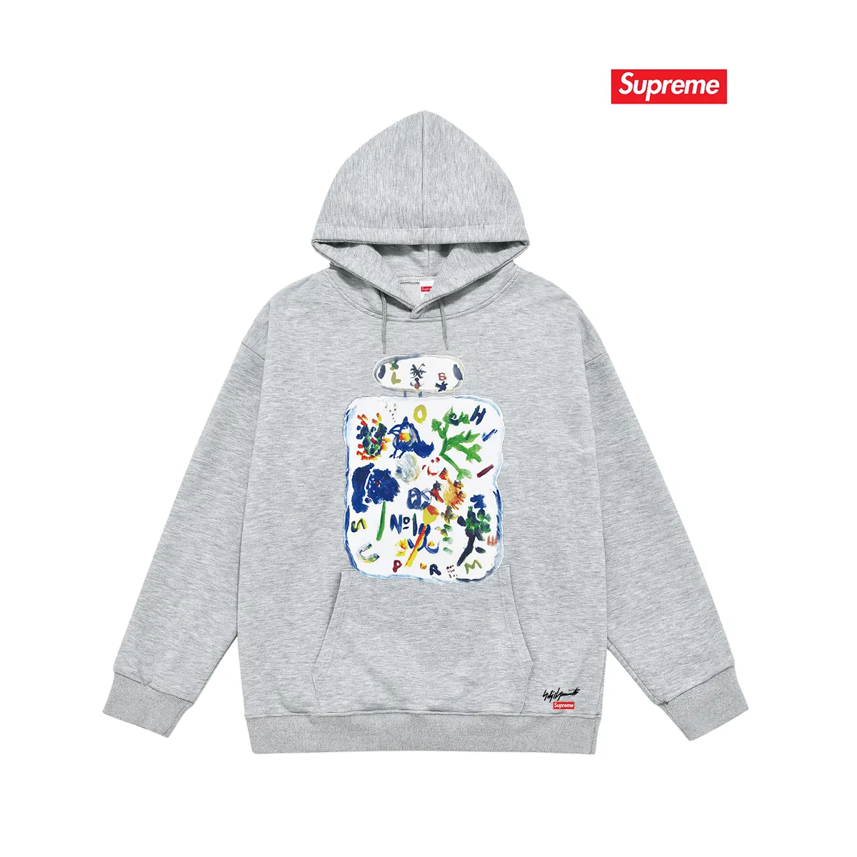 Style No. S2043 #terry P160💰 Velvet P170💰 Supreme x yohji yamamoto Yohji Yamamoto FW22 Week 4 Paint tee joint model cartoon print hooded sweatshirt Made of 400g large terry 430g silver fox velvet (drop shoulder large version) fabric, soft texture without pilling, imported environmentally friendly printing glue, bright three-dimensional pattern, quality 💥 same style for men and women The upper body is fashionable Color: black white gray Size: S M L XL XXL