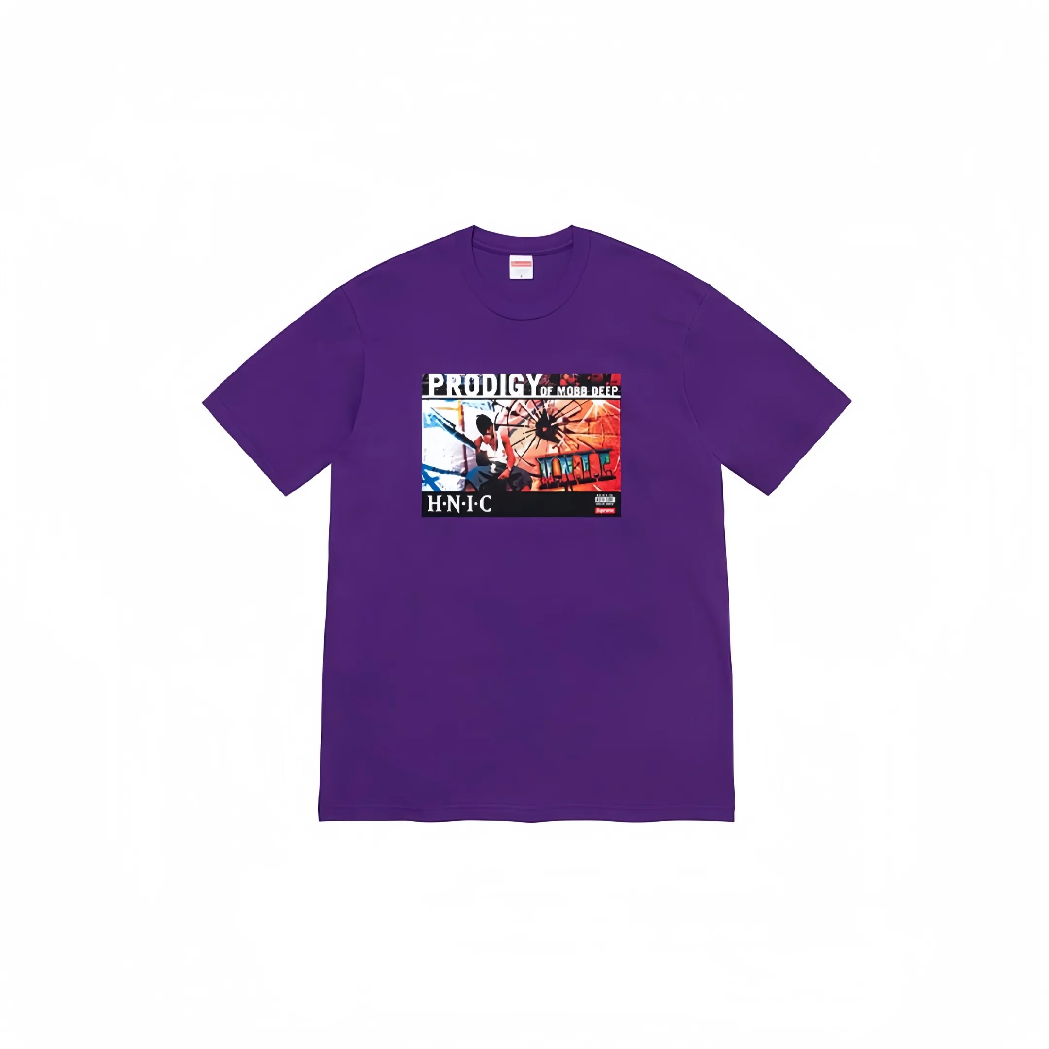 #S08 P110💰 Supreme Week 1 HNIC Tee rapper printed round neck short-sleeved T-shirt. The same style for men and women is made of 260g combed cotton double yarn. From fabrics to accessories, all three standards are complete and follow ZP. Imported Matsui company's slurry printing will never crack. The whole piece is made with three-needle five-thread technology. The neckline-shoulder seam-sleeve seam is double-lined, which looks more three-dimensional and textured. The same process as the original version, classic version Feel free to compare zp. The whole piece adopts three-needle five-thread craftsmanship (neckline-shoulder seam-sleeve seam double thread, which looks more three-dimensional and textured). It has the same craftsmanship as the original original, classic version. Color: gray, purple, pink, red, white, black. Size: S M L XL XXL