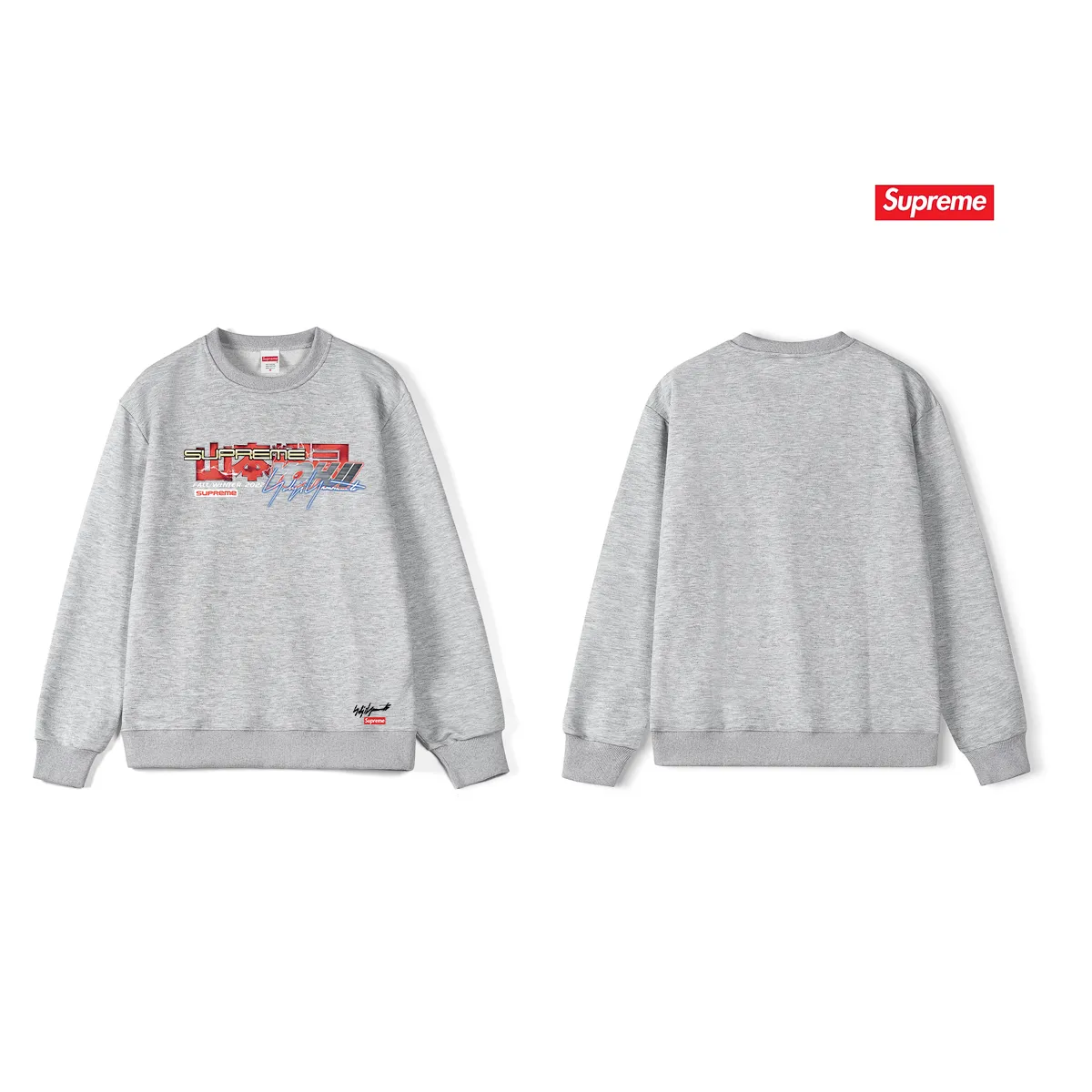 Style No. S1009 #terryp150💰 Plush 160💰 Sup FW22 Week 4 Tekken™ Tee letter printed round neck sweatshirt Made of 400g large terry (drop shoulder large version) fabric, soft texture and no pilling Imported environmentally friendly printing glue The pattern is bright and three-dimensional Quality 💥Same style for men and women The upper body is trendy Color: black white gray Size: S M L XL XXL