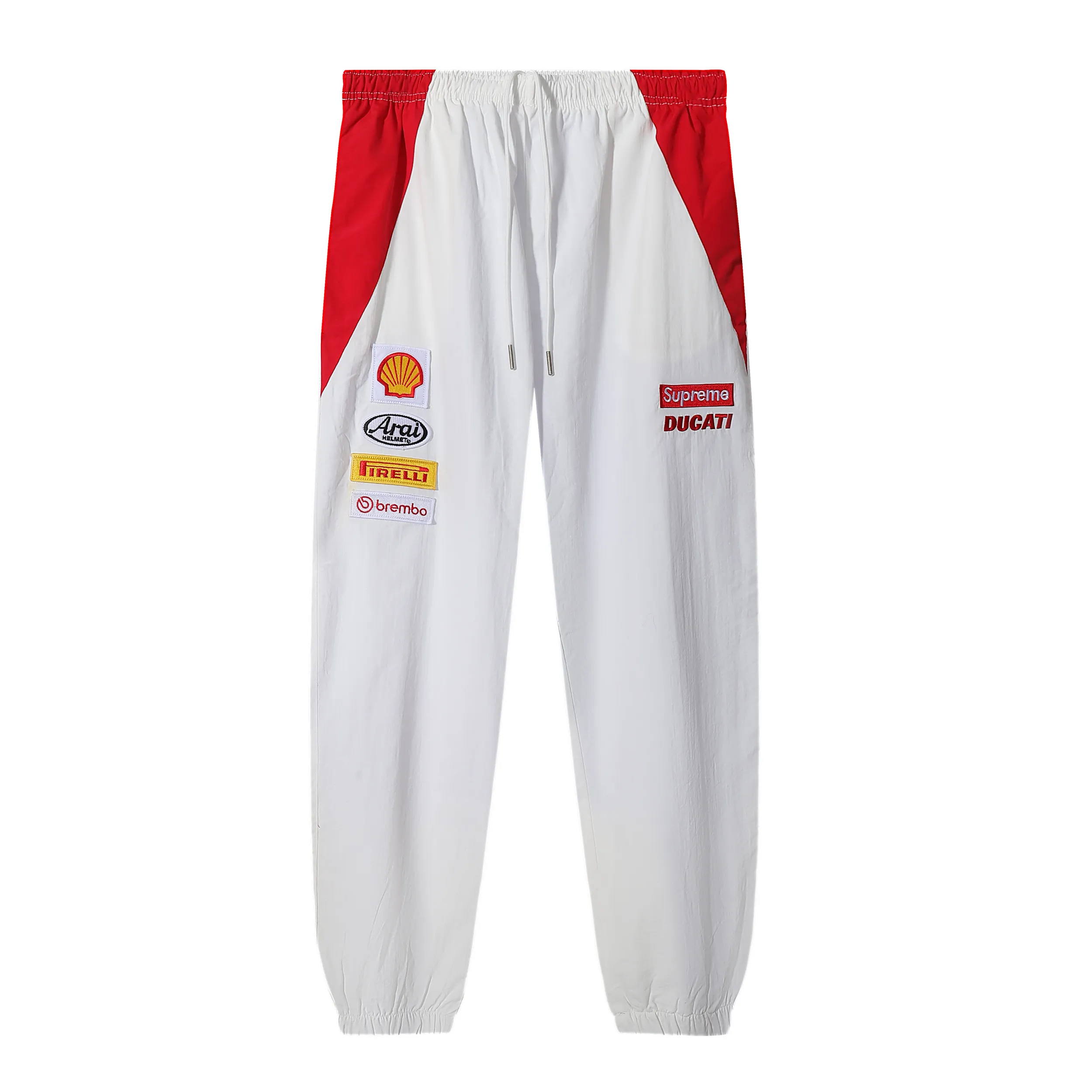 P330 pants sup Ducati co-branded racing style pants black white SMLXL pants length 99-101-103-105 waist 72-74-78-82 elastic seat 116-120-124-128