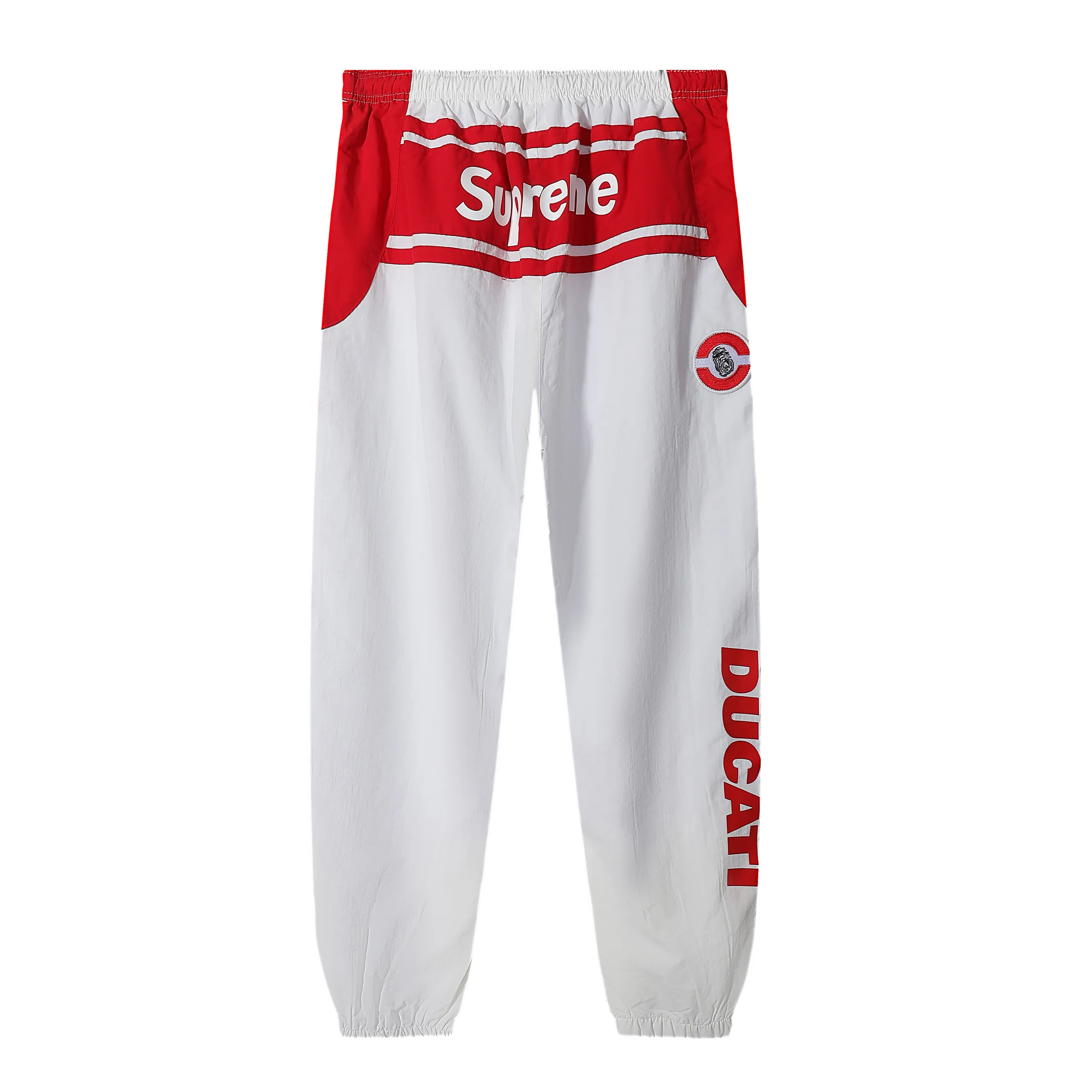 P330 pants sup Ducati co-branded racing style pants black white SMLXL pants length 99-101-103-105 waist 72-74-78-82 elastic seat 116-120-124-128