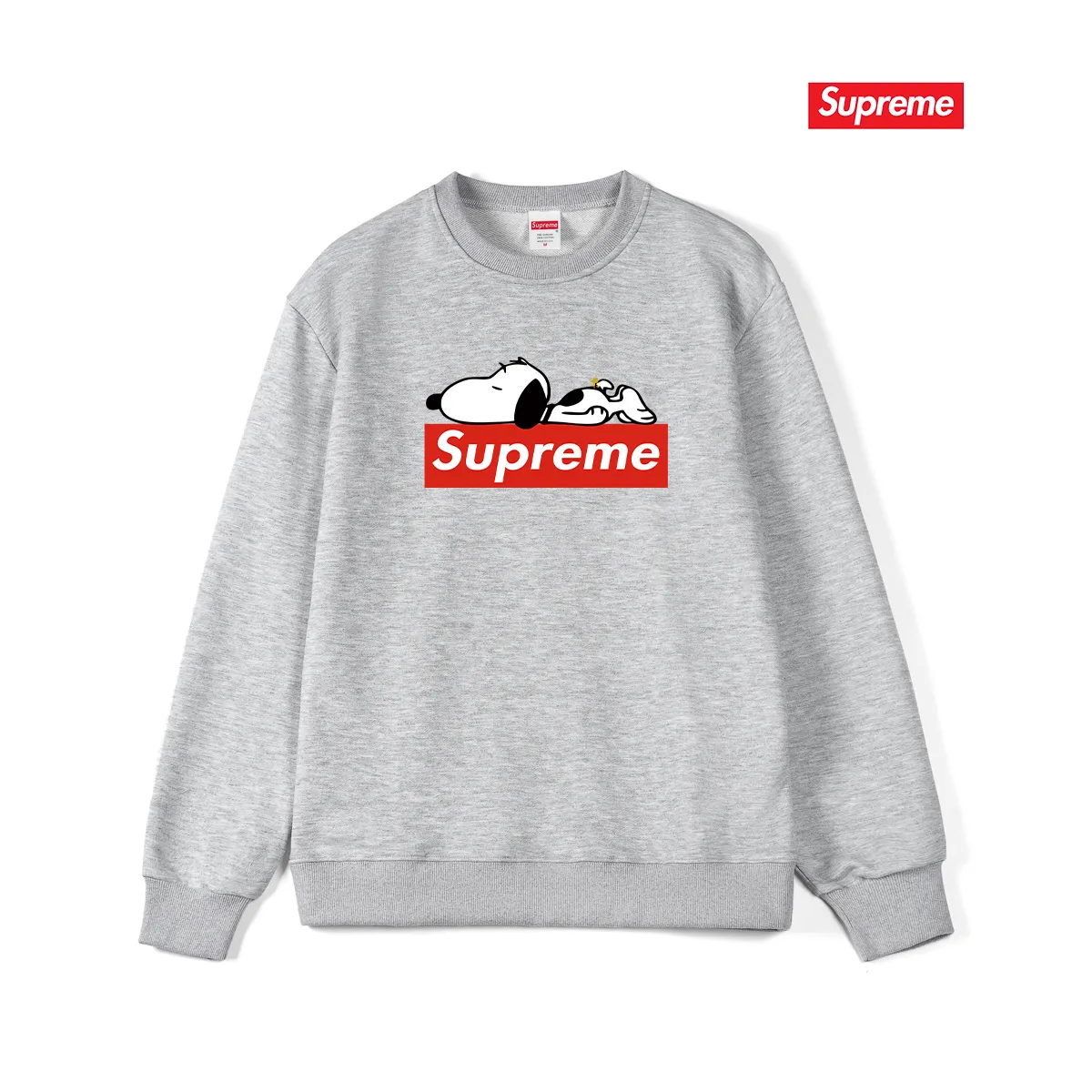 Style No. S1166 #terryp150💰Fleece 160💰Sup Internet celebrity Snoopy print round neck sweatshirt Made of 400 grams of large terry (drop shoulder large version) fabric, soft texture and no pilling Imported environmentally friendly printing glue The pattern is bright and three-dimensional Quality💥Same style for men and women The upper body is trendy Color: black white gray Size: S M L XL XXL