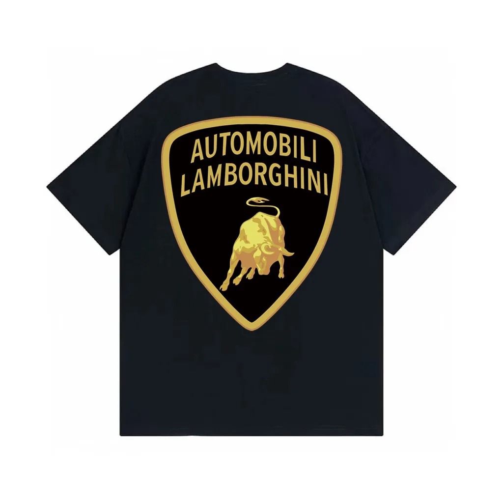 #S120 p110💰 Supreme Lamborghini co-branded model. Printing. Loose version. Made of 260g combed cotton double yarn. From fabric to accessories, all three standards are complete and follow ZP. The slurry printing imported from Matsui Company will never crack. The whole piece adopts three-needle and five-thread technology. The collar-shoulder seam-sleeve seam is double-lined, which looks more three-dimensional and textured. The same process as the original version, classic version. Feel free to compare zp. The whole piece adopts three-needle five-thread craftsmanship (neckline-shoulder seam-sleeve seam double thread, which looks more three-dimensional and textured) and the same craftsmanship as the original original, classic version. Color: Black White Orange Size: S M L XL XXL