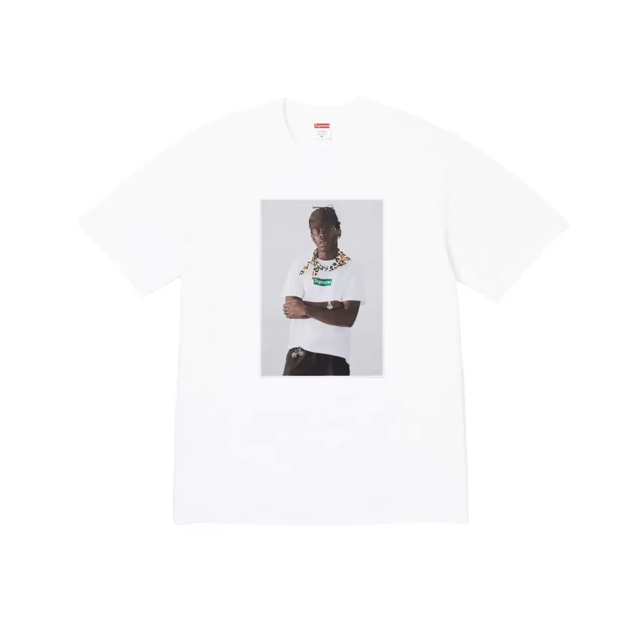 #S84 P110💰 Supreme FW24 Tyler The Creator Tee Portrait Printed Casual Round Neck Short-Sleeved T-shirt. The same style for men and women is made of 260g combed cotton double yarn. From fabrics to accessories, all three standards are complete and follow ZP. Imported Matsui company's slurry printing will never crack. The whole piece is made of three-needle five-thread technology. The neckline-shoulder seam-sleeve seam is double-lined, which looks more three-dimensional and textured.) The same process as the original version, classic version Feel free to compare zp. The whole piece adopts three-needle five-thread craftsmanship (neckline-shoulder seam-sleeve seam double thread, which looks more three-dimensional and textured). It has the same craftsmanship as the genuine original, classic version. Color: black, white, gray, red, brown. Size: S M L XL XXL