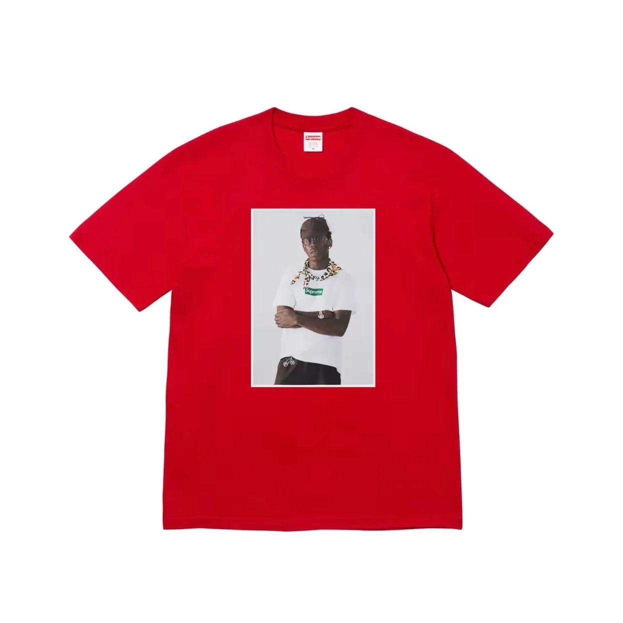 #S84 P110💰 Supreme FW24 Tyler The Creator Tee Portrait Printed Casual Round Neck Short-Sleeved T-shirt. The same style for men and women is made of 260g combed cotton double yarn. From fabrics to accessories, all three standards are complete and follow ZP. Imported Matsui company's slurry printing will never crack. The whole piece is made of three-needle five-thread technology. The neckline-shoulder seam-sleeve seam is double-lined, which looks more three-dimensional and textured.) The same process as the original version, classic version Feel free to compare zp. The whole piece adopts three-needle five-thread craftsmanship (neckline-shoulder seam-sleeve seam double thread, which looks more three-dimensional and textured). It has the same craftsmanship as the genuine original, classic version. Color: black, white, gray, red, brown. Size: S M L XL XXL