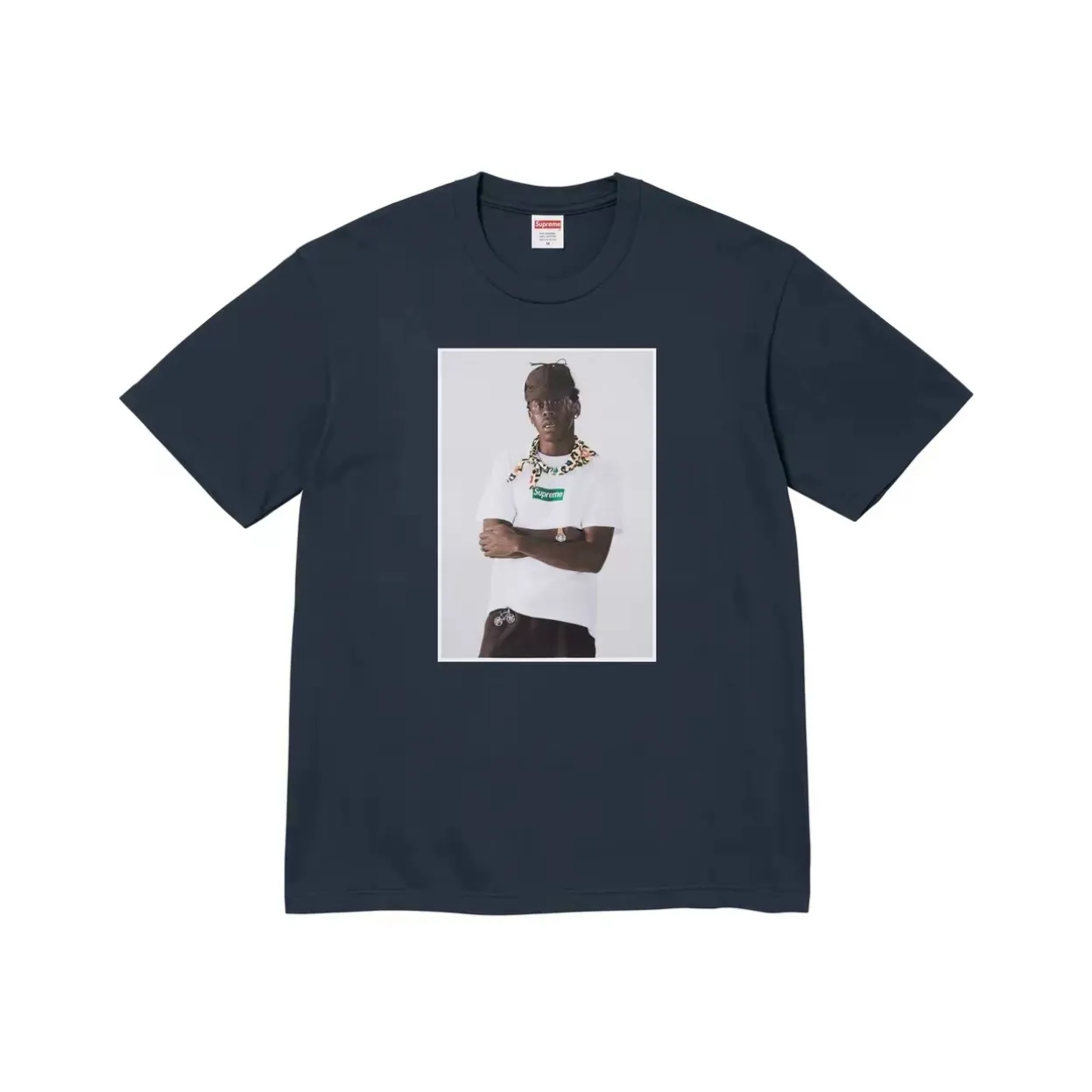 #S84 P110💰 Supreme FW24 Tyler The Creator Tee Portrait Printed Casual Round Neck Short-Sleeved T-shirt. The same style for men and women is made of 260g combed cotton double yarn. From fabrics to accessories, all three standards are complete and follow ZP. Imported Matsui company's slurry printing will never crack. The whole piece is made of three-needle five-thread technology. The neckline-shoulder seam-sleeve seam is double-lined, which looks more three-dimensional and textured.) The same process as the original version, classic version Feel free to compare zp. The whole piece adopts three-needle five-thread craftsmanship (neckline-shoulder seam-sleeve seam double thread, which looks more three-dimensional and textured). It has the same craftsmanship as the genuine original, classic version. Color: black, white, gray, red, brown. Size: S M L XL XXL