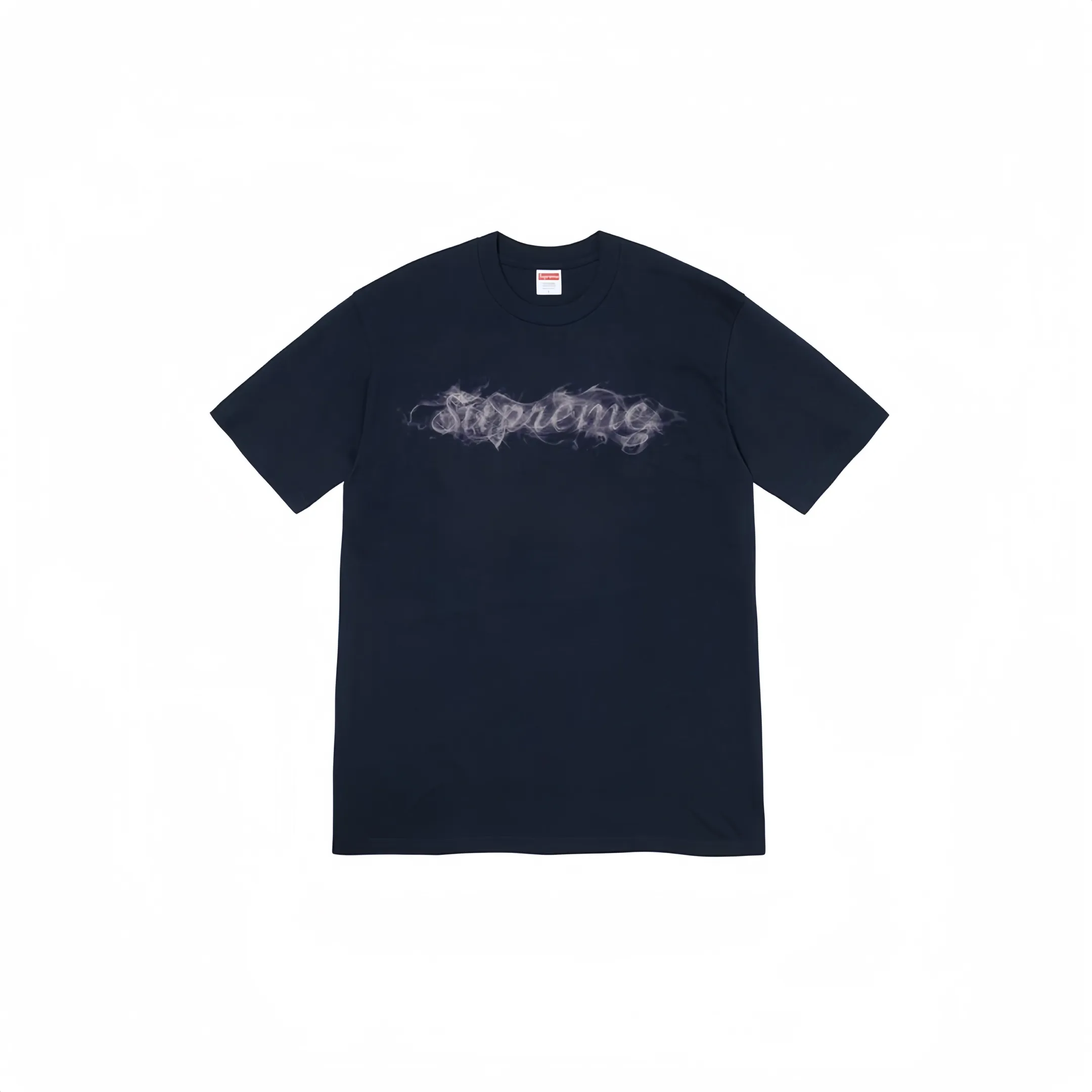 #S71 P110💰 Supreme Week0 Smoke Tee Smoke Logo smoke ring letters casual short-sleeved T-shirt. The same style for men and women is made of 260 grams of combed cotton double yarn. From fabrics to accessories, all three standards are complete and follow ZP. Imported Matsui company's slurry printing will never crack. The whole piece is made of three-needle five-thread technology. The neckline-shoulder seam-sleeve seam is double-lined, which looks more three-dimensional and textured.) The same process as the original version, classic version Feel free to compare zp. The whole piece adopts three-needle five-thread craftsmanship. The neckline-shoulder seam-sleeve seam is double-threaded, which looks more three-dimensional and textured.) It has the same craftsmanship as the original original, classic version. Color: Yellow, Red, Rice, Black, Hidden White, Size: S M L XL XXL