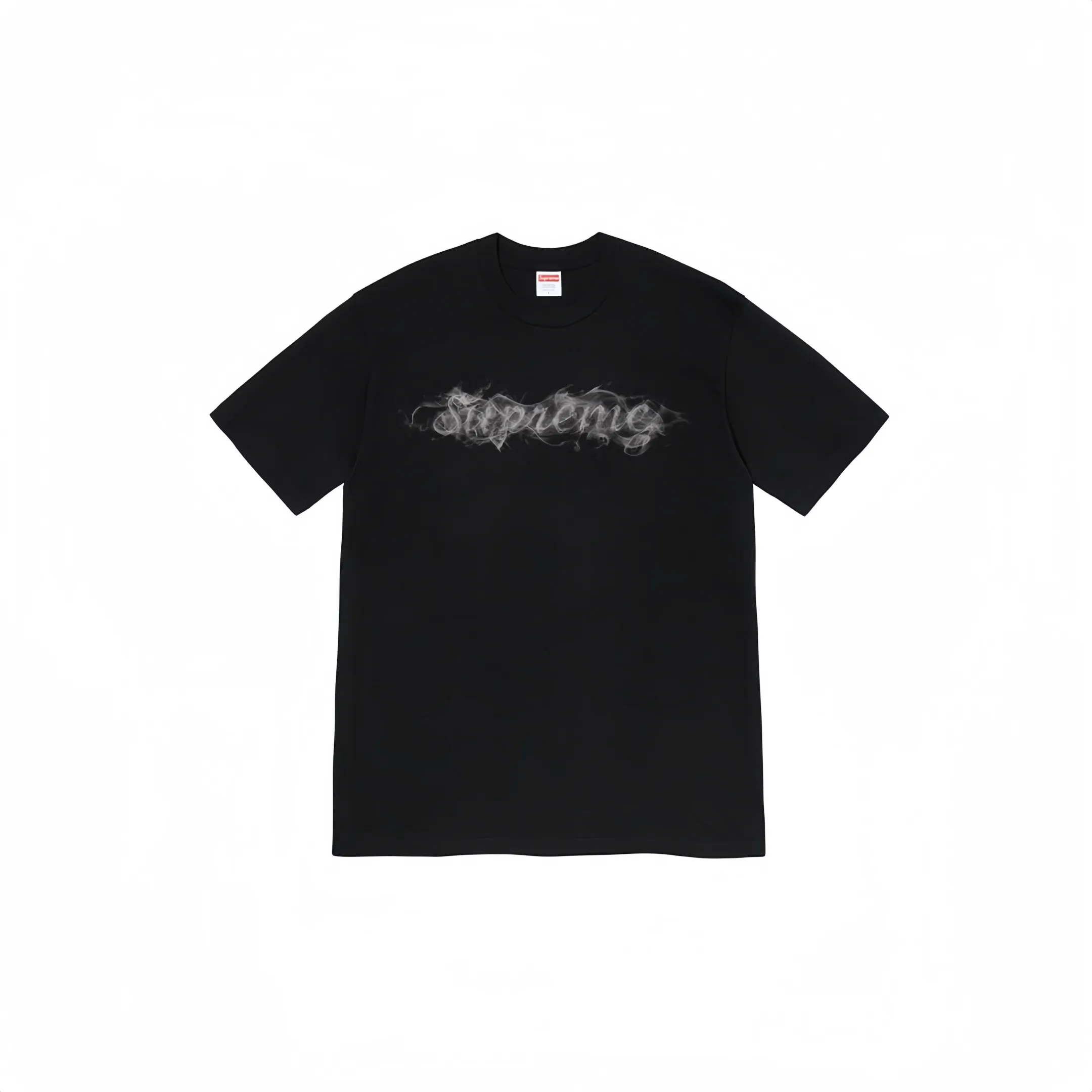 #S71 P110💰 Supreme Week0 Smoke Tee Smoke Logo smoke ring letters casual short-sleeved T-shirt. The same style for men and women is made of 260 grams of combed cotton double yarn. From fabrics to accessories, all three standards are complete and follow ZP. Imported Matsui company's slurry printing will never crack. The whole piece is made of three-needle five-thread technology. The neckline-shoulder seam-sleeve seam is double-lined, which looks more three-dimensional and textured.) The same process as the original version, classic version Feel free to compare zp. The whole piece adopts three-needle five-thread craftsmanship. The neckline-shoulder seam-sleeve seam is double-threaded, which looks more three-dimensional and textured.) It has the same craftsmanship as the original original, classic version. Color: Yellow, Red, Rice, Black, Hidden White, Size: S M L XL XXL