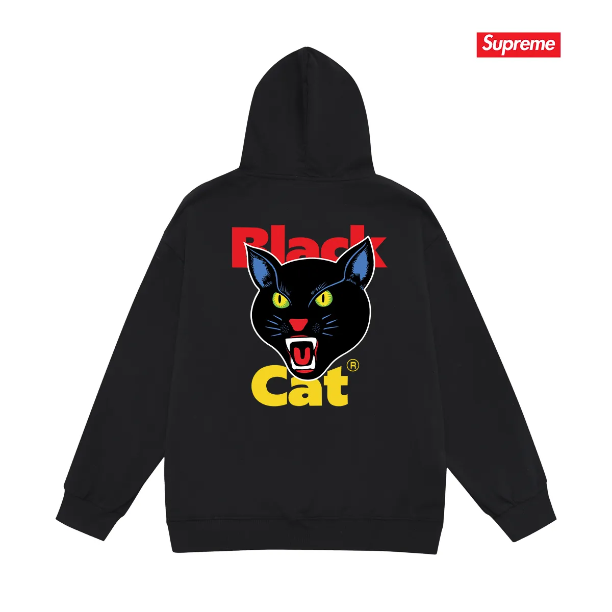 Style No. S2180 #terry P160💰 Plush P170💰 Sup small cat head logo hooded sweatshirt Made of 400g large terry 430g silver fox velvet (drop shoulder large version) fabric, soft texture and no pilling Imported environmentally friendly printing glue The pattern is bright and three-dimensional Quality 💥Same style for men and women The upper body is trendy Color: black white gray Size: S M L XL XXL
