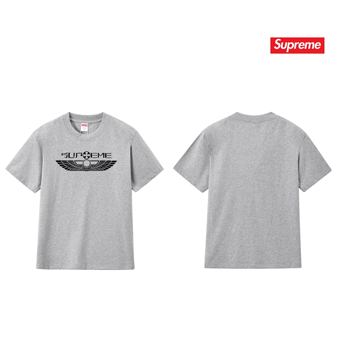 S204 P110💰 Sup style SS25 spring T-shirt series wings logo printed versatile round neck casual short-sleeved T-shirt. Same style for men and women. Loose fit. Made of 260g combed cotton double yarn. All three standards are complete from fabrics to accessories. ZP. Imported Matsui company slurry printing will never crack. The whole piece adopts three-needle five-thread technology. The neckline-shoulder seam-sleeve seam is double-lined, which looks more three-dimensional and textured.) The same process as the original version, classic version Feel free to compare zp. The whole piece adopts three-needle five-thread craftsmanship (neckline-shoulder seam-sleeve seam double thread, which looks more three-dimensional and textured). It has the same craftsmanship as the original original, classic version. Color: black, white, light gray, pink, navy. Size: S M L XL XXL