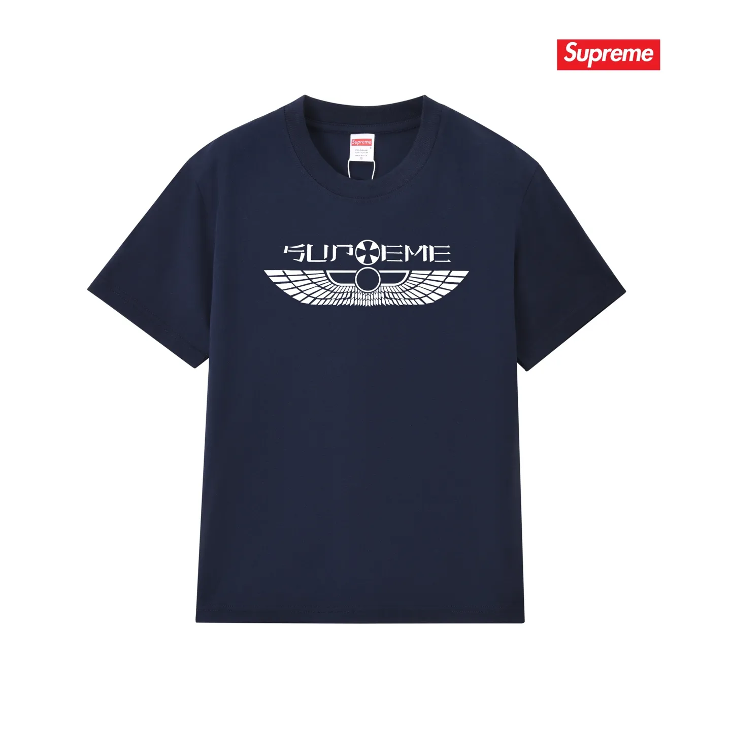 S204 P110💰 Sup style SS25 spring T-shirt series wings logo printed versatile round neck casual short-sleeved T-shirt. Same style for men and women. Loose fit. Made of 260g combed cotton double yarn. All three standards are complete from fabrics to accessories. ZP. Imported Matsui company slurry printing will never crack. The whole piece adopts three-needle five-thread technology. The neckline-shoulder seam-sleeve seam is double-lined, which looks more three-dimensional and textured.) The same process as the original version, classic version Feel free to compare zp. The whole piece adopts three-needle five-thread craftsmanship (neckline-shoulder seam-sleeve seam double thread, which looks more three-dimensional and textured). It has the same craftsmanship as the original original, classic version. Color: black, white, light gray, pink, navy. Size: S M L XL XXL