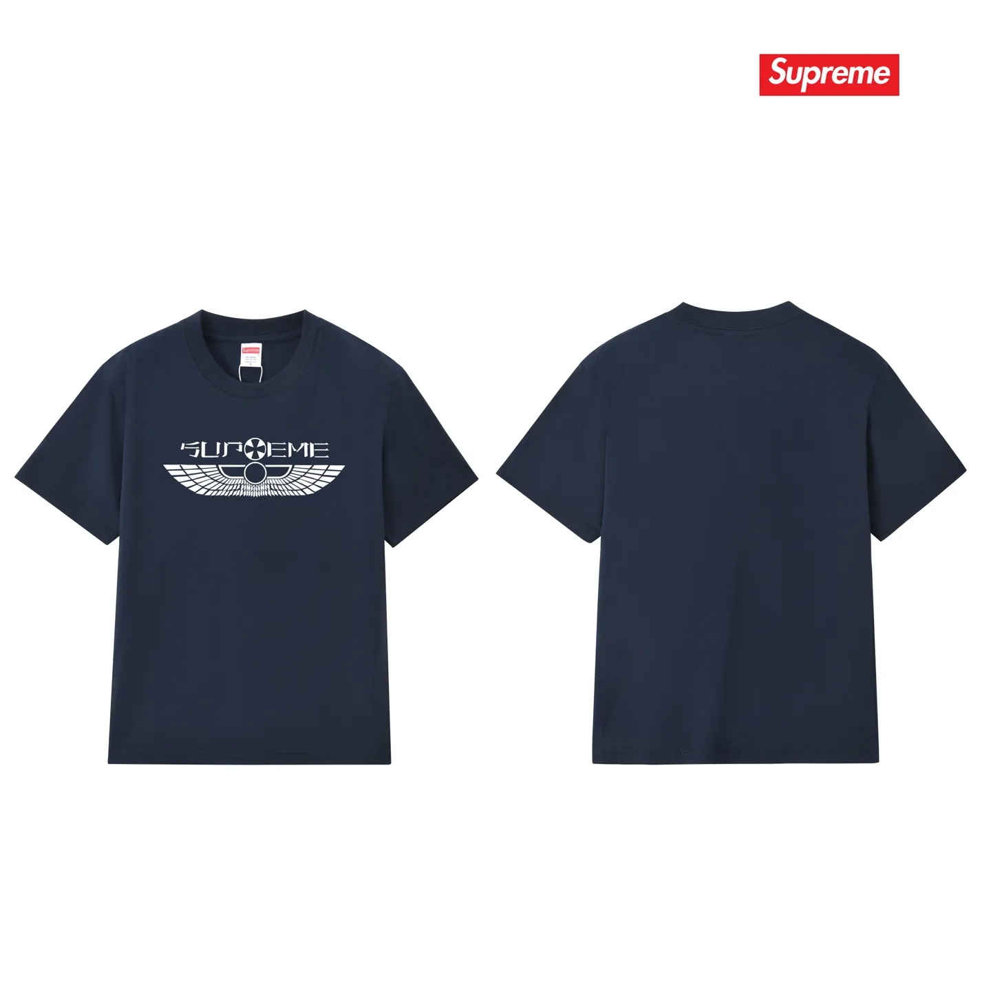 S204 P110💰 Sup style SS25 spring T-shirt series wings logo printed versatile round neck casual short-sleeved T-shirt. Same style for men and women. Loose fit. Made of 260g combed cotton double yarn. All three standards are complete from fabrics to accessories. ZP. Imported Matsui company slurry printing will never crack. The whole piece adopts three-needle five-thread technology. The neckline-shoulder seam-sleeve seam is double-lined, which looks more three-dimensional and textured.) The same process as the original version, classic version Feel free to compare zp. The whole piece adopts three-needle five-thread craftsmanship (neckline-shoulder seam-sleeve seam double thread, which looks more three-dimensional and textured). It has the same craftsmanship as the original original, classic version. Color: black, white, light gray, pink, navy. Size: S M L XL XXL