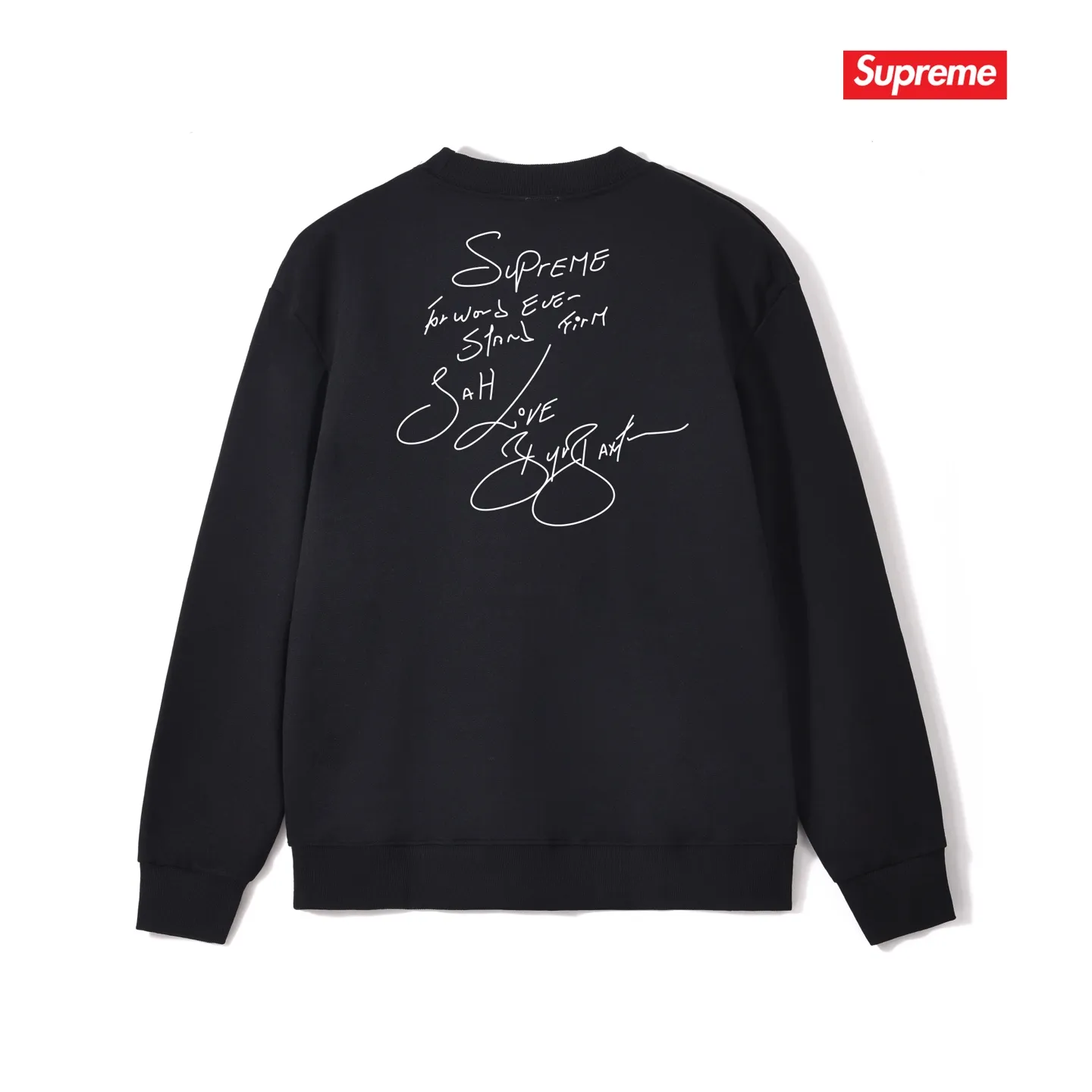 Style No. S1035 #terry p150💰 Velvet 160💰 Supreme SS19 Buju Banton Tee reggae character print round neck sweatshirt Made of 400g large terry (drop shoulder large version) fabric, soft texture and no pilling Imported environmentally friendly printing glue The pattern is bright and three-dimensional Quality 💥Same style for men and women The upper body is trendy Color: black white gray Size: S M L XL XXL