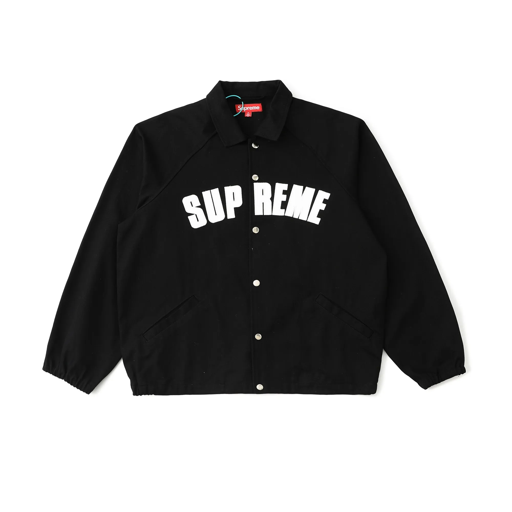 🅿️400 S291 Top Version Supreme SS25 WEEK17 Arc Denim Coaches Jacket Logo American Washed Coaches Jacket Same style for men and women Purchased in the original version All details are restored to the same Just close your eyes and enter Color: Black Denim Blue Pink Size: S M L XL (176 145 wear M loose)