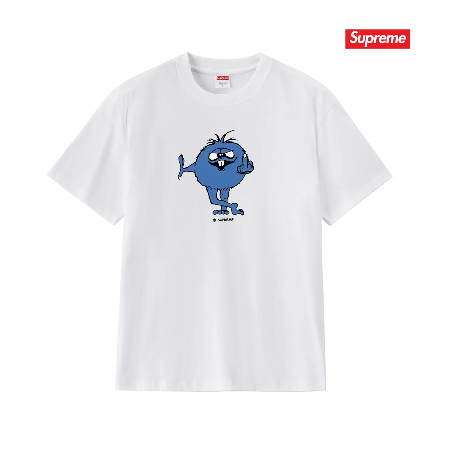 S210 P110💰 SS24 trendy brand SUP funny boy printed short-sleeved pattern T-shirt pure cotton round neck half-sleeved bottoming shirt for men and women. Loose fit. Made of 260 grams of combed cotton double yarn. All three standards are complete from fabrics to accessories. ZP. Imported Matsui company slurry printing will never crack. The whole piece adopts three-needle five-thread technology. The neckline-shoulder seam-sleeve seam is double-lined, which looks more three-dimensional and textured.) The same process as the original version, classic version Feel free to compare zp. The whole piece adopts three-needle five-thread craftsmanship (neckline-shoulder seam-sleeve seam double thread, which looks more three-dimensional and textured). It has the same craftsmanship as the original original, classic version. Color: black, white, light gray, pink, navy. Size: S M L XL XXL