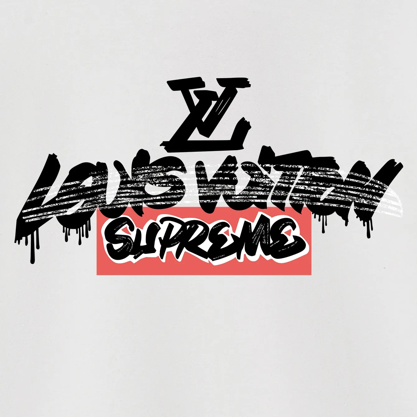 Style No. S1094 #terry p150💰 Velvet 160💰 1v 2023 new LV co-branded supreme round neck sweatshirt Made of 400g large terry (drop shoulder large version) fabric, soft texture and no pilling Imported environmentally friendly printing glue The pattern is bright and three-dimensional Quality💥Same style for men and women The upper body is trendy Color: black white gray Size: S M L XL XXL