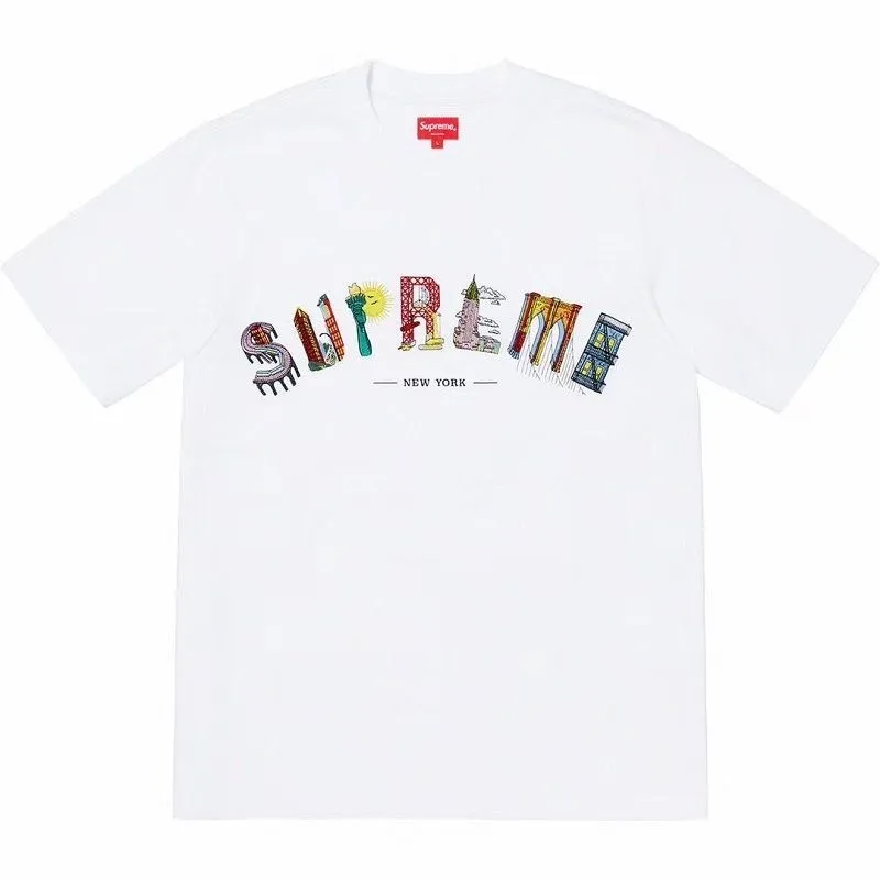 S137. P110💰 New heavyweight pure cotton SUP letter printed short-sleeved summer fashionable personality versatile men's and women's T-shirt Loose fit Made of 260 grams of combed cotton double yarn From fabrics to accessories, all three standards are complete and follow ZP Imported Matsui company's slurry printing will never crack The whole piece adopts three-needle five-line craftsmanship (collar-shoulder seam-sleeve seam double-line, looks more three-dimensional and textured) The same process as the original version, classic version Feel free to compare zp. The whole piece adopts three-needle five-thread craftsmanship. The neckline-shoulder seam-sleeve seam is double-threaded, which looks more three-dimensional and textured.) It has the same craftsmanship as the original original, classic version. Color: Black White Size: S M L XL XXL