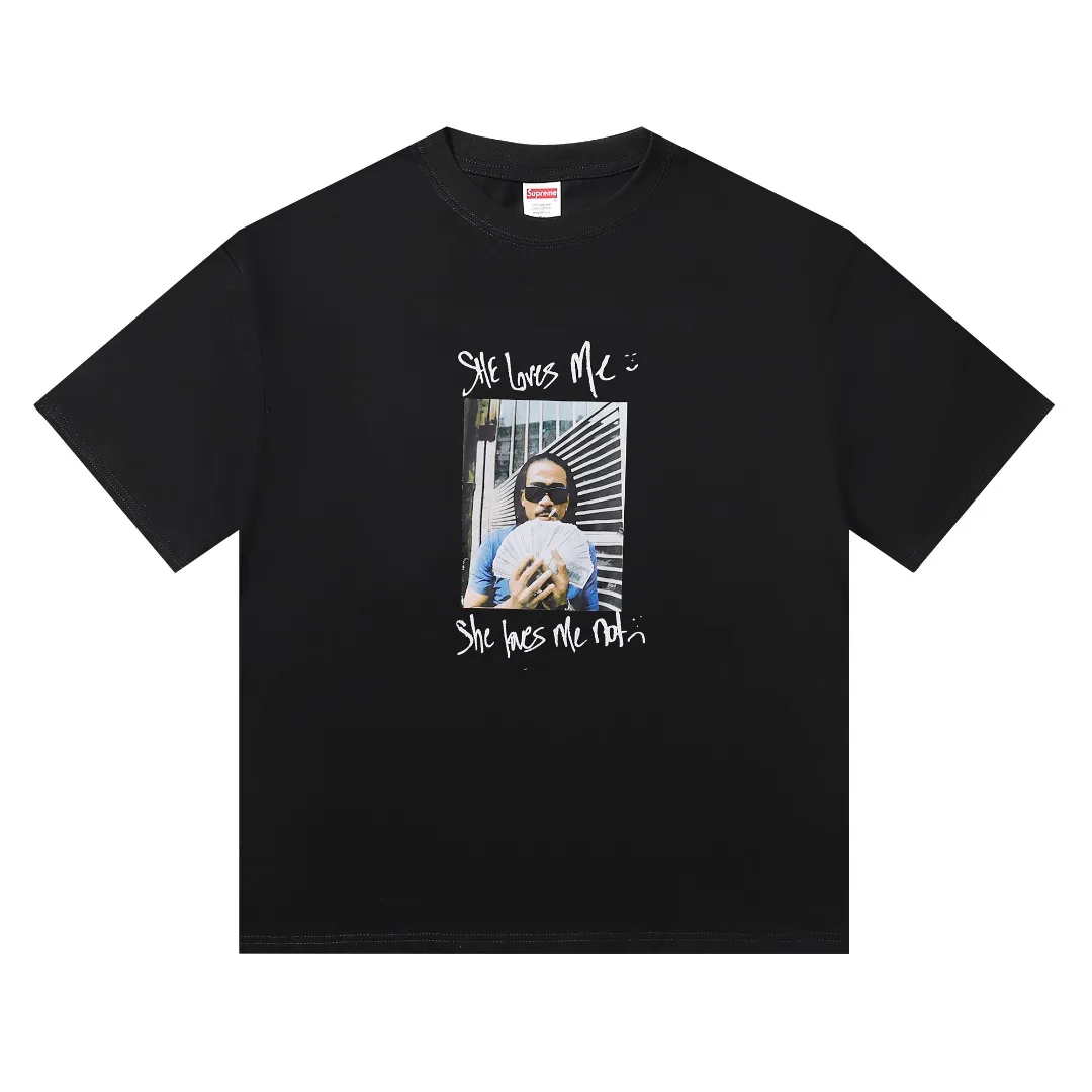 P136 SUPREME 25SS MAX B TEE New York legendary rapper character photo short sleeve black white size shoulder width chest length S 52 56 70 M 54 58 72 L 56 60 74 XL 58 62 76