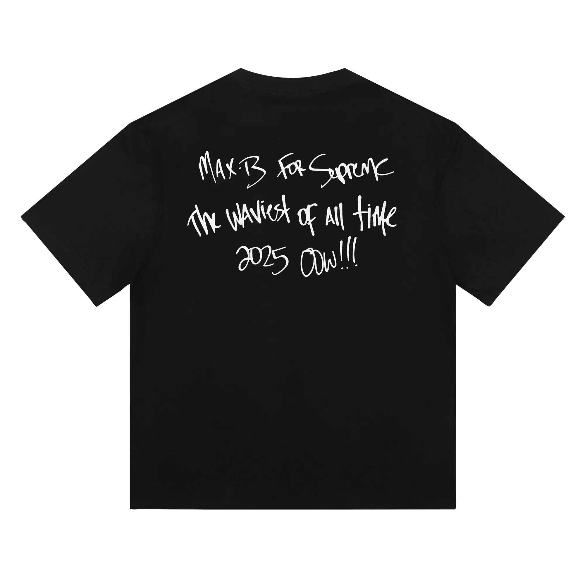 P136 SUPREME 25SS MAX B TEE New York legendary rapper character photo short sleeve black white size shoulder width chest length S 52 56 70 M 54 58 72 L 56 60 74 XL 58 62 76