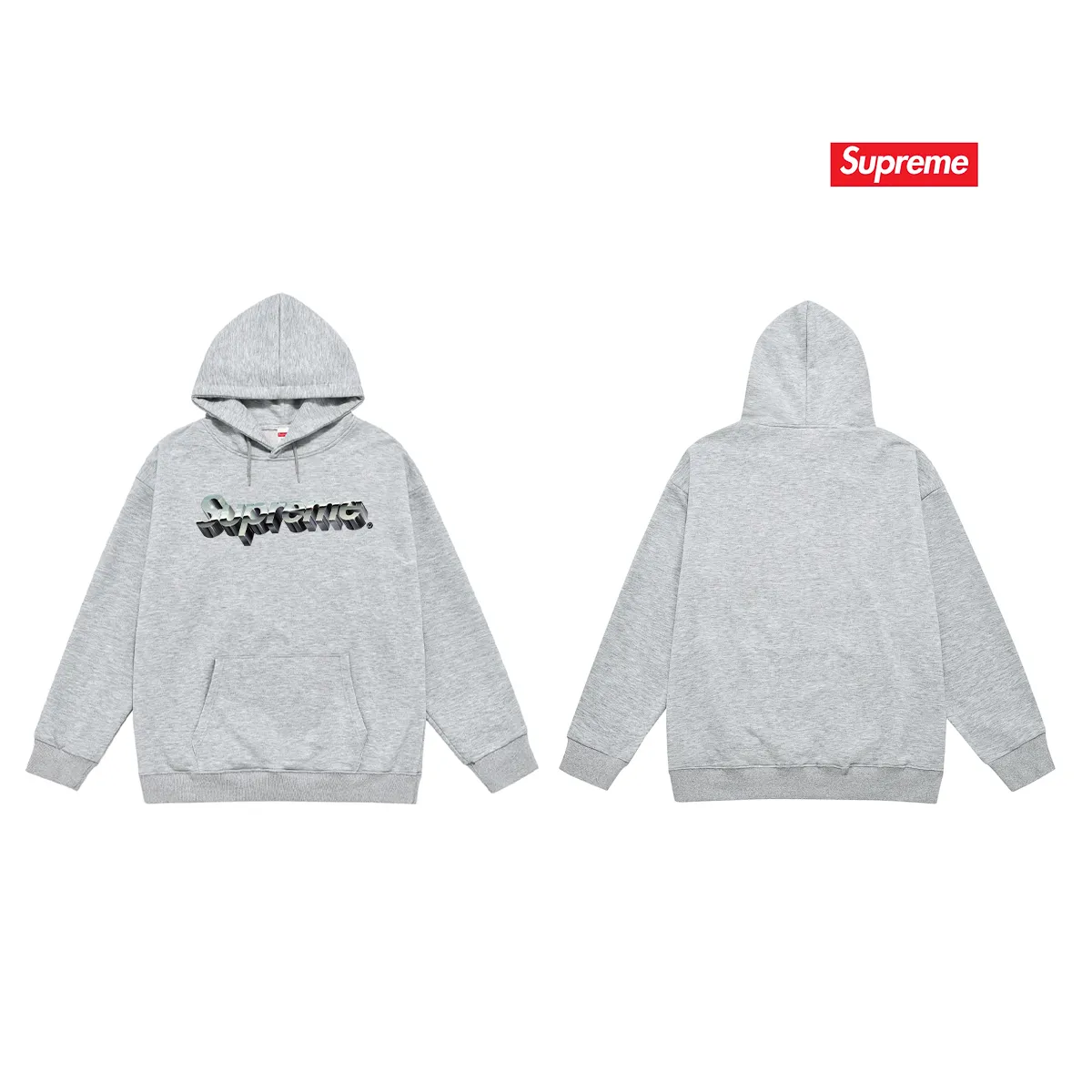 Style No. S2192 #Terry P160💰 Velvet P170💰 SUP cotton three-dimensional printed logo hooded sweatshirt Made of 400g large terry 430g silver fox velvet (drop shoulder large version) fabric, soft texture and no pilling Imported environmentally friendly printing glue The pattern is bright and three-dimensional Quality 💥Same style for men and women The upper body is trendy Color: black white gray Size: S M L XL XXL