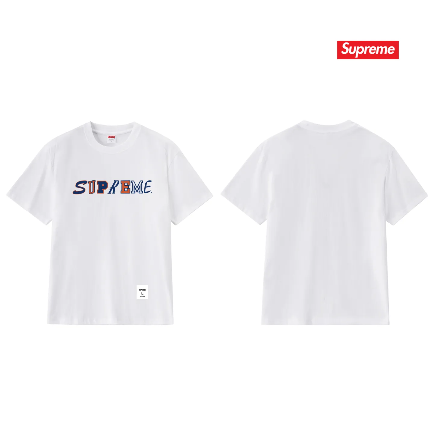 S255 P110💰 Supreme FW20 Week 3 Collage Logo S/S Top Special letter logo round neck short-sleeved American trendy T-shirt. Same style for men and women. Loose fit. Made of 260g combed cotton double yarn. From fabric to accessories, all three standards are complete and follow ZP. Imported Matsui company slurry printing will never crack. The whole piece is made with a three-needle five-thread process. The neckline-shoulder seam-sleeve seam is double-lined, and it looks more three-dimensional and textured. The process is the same as the authentic original version. The classic version. Feel free to compare zp. The whole piece is made of a three-needle five-thread process. The neckline-shoulder seam-sleeve seam is double-threaded, which looks more three-dimensional and textured. The process is the same as the authentic original version. The classic version. Color: Black White Light Gray Pink Navy Size: S M L XL XXL