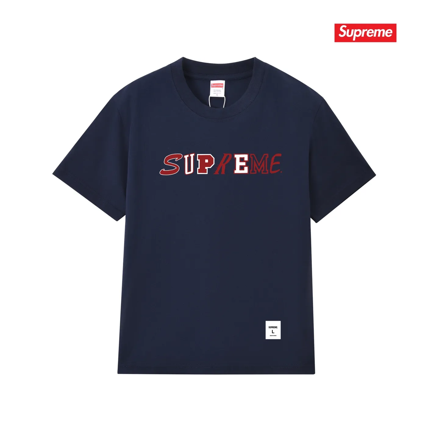 S255 P110💰 Supreme FW20 Week 3 Collage Logo S/S Top Special letter logo round neck short-sleeved American trendy T-shirt. Same style for men and women. Loose fit. Made of 260g combed cotton double yarn. From fabric to accessories, all three standards are complete and follow ZP. Imported Matsui company slurry printing will never crack. The whole piece is made with a three-needle five-thread process. The neckline-shoulder seam-sleeve seam is double-lined, and it looks more three-dimensional and textured. The process is the same as the authentic original version. The classic version. Feel free to compare zp. The whole piece is made of a three-needle five-thread process. The neckline-shoulder seam-sleeve seam is double-threaded, which looks more three-dimensional and textured. The process is the same as the authentic original version. The classic version. Color: Black White Light Gray Pink Navy Size: S M L XL XXL