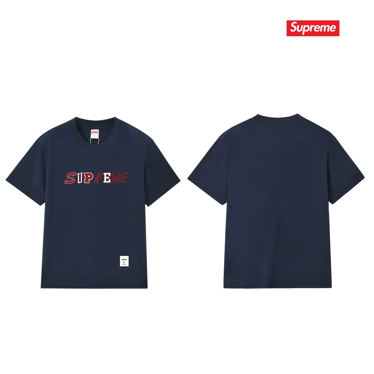 S255 P110💰 Supreme FW20 Week 3 Collage Logo S/S Top Special letter logo round neck short-sleeved American trendy T-shirt. Same style for men and women. Loose fit. Made of 260g combed cotton double yarn. From fabric to accessories, all three standards are complete and follow ZP. Imported Matsui company slurry printing will never crack. The whole piece is made with a three-needle five-thread process. The neckline-shoulder seam-sleeve seam is double-lined, and it looks more three-dimensional and textured. The process is the same as the authentic original version. The classic version. Feel free to compare zp. The whole piece is made of a three-needle five-thread process. The neckline-shoulder seam-sleeve seam is double-threaded, which looks more three-dimensional and textured. The process is the same as the authentic original version. The classic version. Color: Black White Light Gray Pink Navy Size: S M L XL XXL