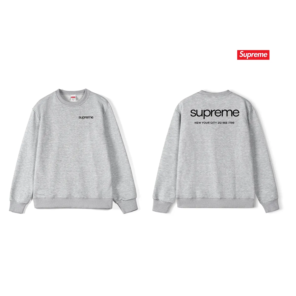 Style No. S1138 #terry p150💰 Velvet 160💰 Sup 80SS New York Tee store information Fashion brand handsome popular style letter English round neck sweatshirt Made of 400 grams of large terry (drop shoulder large version) fabric, soft texture and no pilling Imported environmentally friendly printing glue The pattern is bright and three-dimensional Quality 💥Same style for men and women The upper body is trendy Color: black white gray Size: S M L XL XXL