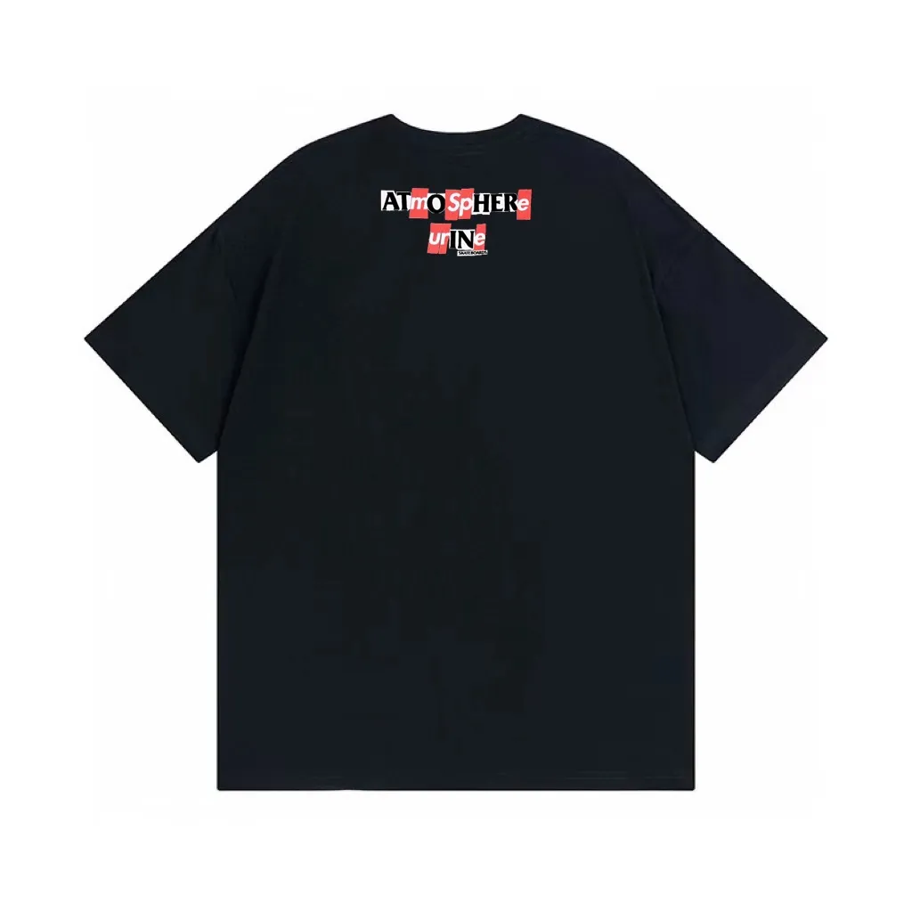 #S107 p110💰 Supreme Week 14 xANTIHERO Balcony Tee co-branded Michael Jackson balcony character print. Loose fit. Made of 260g combed cotton double yarn. All three standards are complete from fabric to accessories. ZP. Imported Matsui Company slurry printing will never crack. The whole piece is made of three-needle five-thread technology. The collar-shoulder seam-sleeve seam is double-lined, which looks more three-dimensional and textured.) The same process as the original version, classic version Feel free to compare zp. The whole piece adopts three-needle five-thread craftsmanship (neckline-shoulder seam-sleeve seam double thread, which looks more three-dimensional and textured). It has the same craftsmanship as the original original, classic version. Color: White, Black, Orange, Light Blue. Size: S M L XL XXL