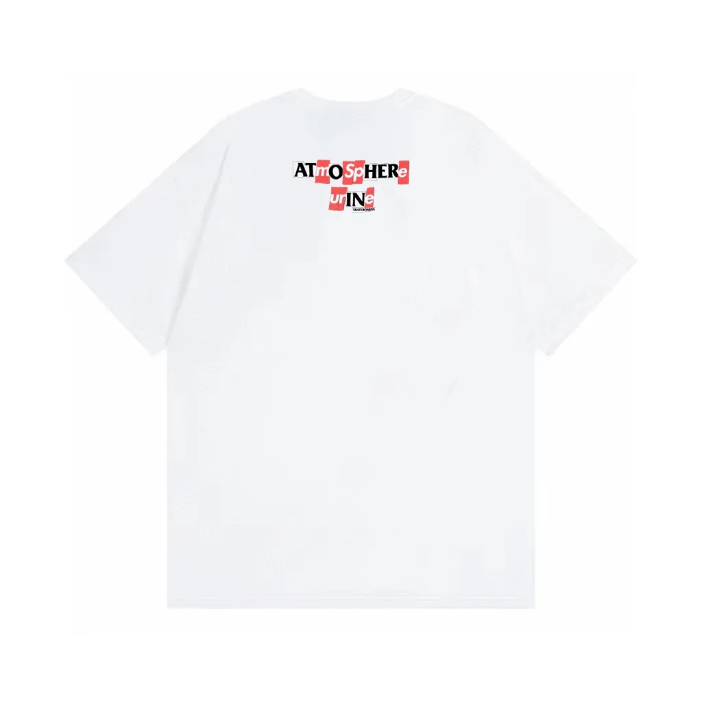 #S107 p110💰 Supreme Week 14 xANTIHERO Balcony Tee co-branded Michael Jackson balcony character print. Loose fit. Made of 260g combed cotton double yarn. All three standards are complete from fabric to accessories. ZP. Imported Matsui Company slurry printing will never crack. The whole piece is made of three-needle five-thread technology. The collar-shoulder seam-sleeve seam is double-lined, which looks more three-dimensional and textured.) The same process as the original version, classic version Feel free to compare zp. The whole piece adopts three-needle five-thread craftsmanship (neckline-shoulder seam-sleeve seam double thread, which looks more three-dimensional and textured). It has the same craftsmanship as the original original, classic version. Color: White, Black, Orange, Light Blue. Size: S M L XL XXL