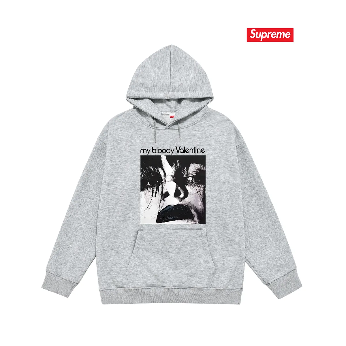 Style number S2213 #terry P160💰 Velvet P170💰 Sup music and art album Unisex hooded sweatshirt Made of 400g large terry 430g silver fox velvet (drop shoulder large version) fabric, soft texture and no pilling Imported environmentally friendly printing glue The pattern is bright and three-dimensional Quality 💥Same style for men and women The upper body is trendy Color: black white gray Size: S M L XL XXL