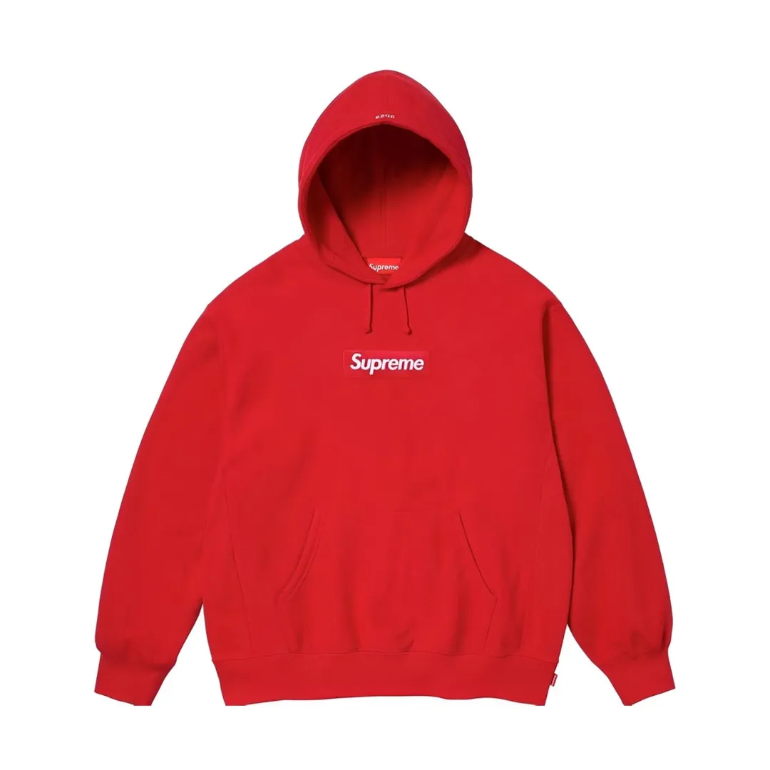 S526💰p320 Top version Supreme 23Fw Camouflage Box Logo Hooded hooded sweatshirt Hooded plus fleece sweatshirt For those of us who focus on top Supreme, the cross sweatshirt is naturally available. ZP purchase and pattern making operation 1. Fabric: ZP testing, custom weaving and dyeing, pure cotton 460G plus velvet main fabric, horizontal cutting, side stitching 520G 2X2 thread 2. Embroidery: The embroidery equipment is operated by BEHRINGER BEKS-Y924 machine (a level higher than Tajima embroidery machine). The embroidery thickness, saturation and size are all consistent. 3. Sewing process: The whole garment adopts four-needle and six-thread boneless splicing technology in twelve places. Processed by a senior foreign trade factory (ordinary factories cannot do it). 4. Hem and cuffs: all use 520G inelastic thread. (Low-end goods use elastic threads to cause the hem and cuffs to appear wavy) 5. Customized ZP main label/wash water label/hangtag/packaging bag (equipped with an extra-large thickened handbag) Color: black, white, gray, red Size: S~XL
