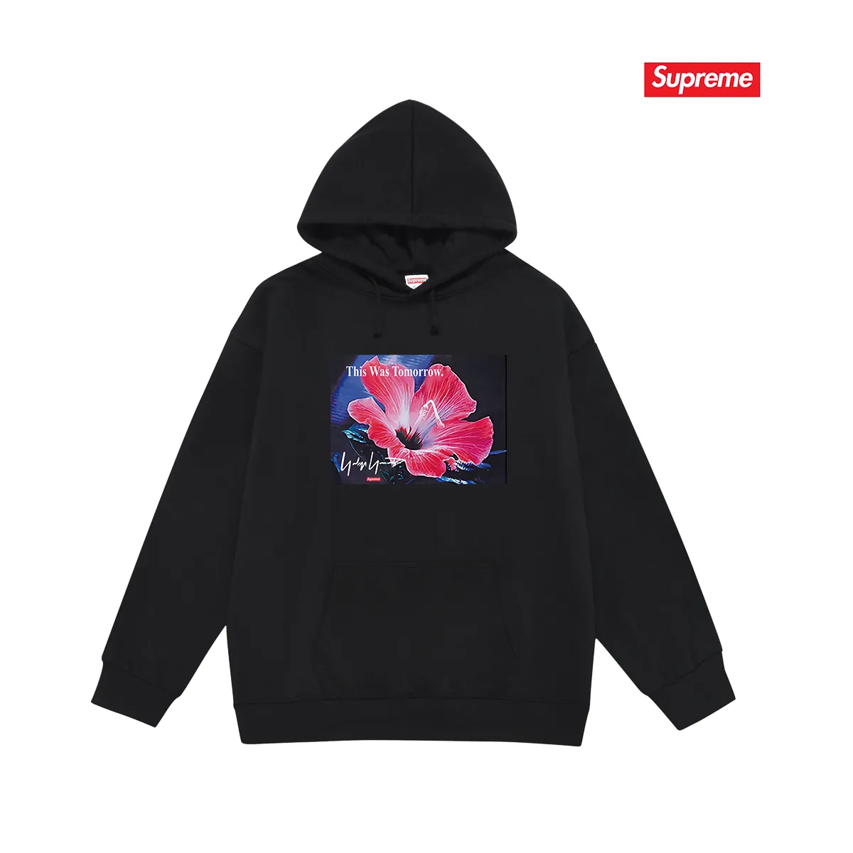 Style No. S2121 #Terry P160💰 Velvet P170💰 Supreme Yohji Yamamoto co-branded floral print hooded sweatshirt Made of 400g large terry 430g silver fox velvet (drop shoulder large version) fabric, soft texture and no pilling Imported environmentally friendly printing glue The pattern is bright and three-dimensional Quality 💥Same style for men and women The upper body is trendy Color: black white gray Size: S M L XL XXL