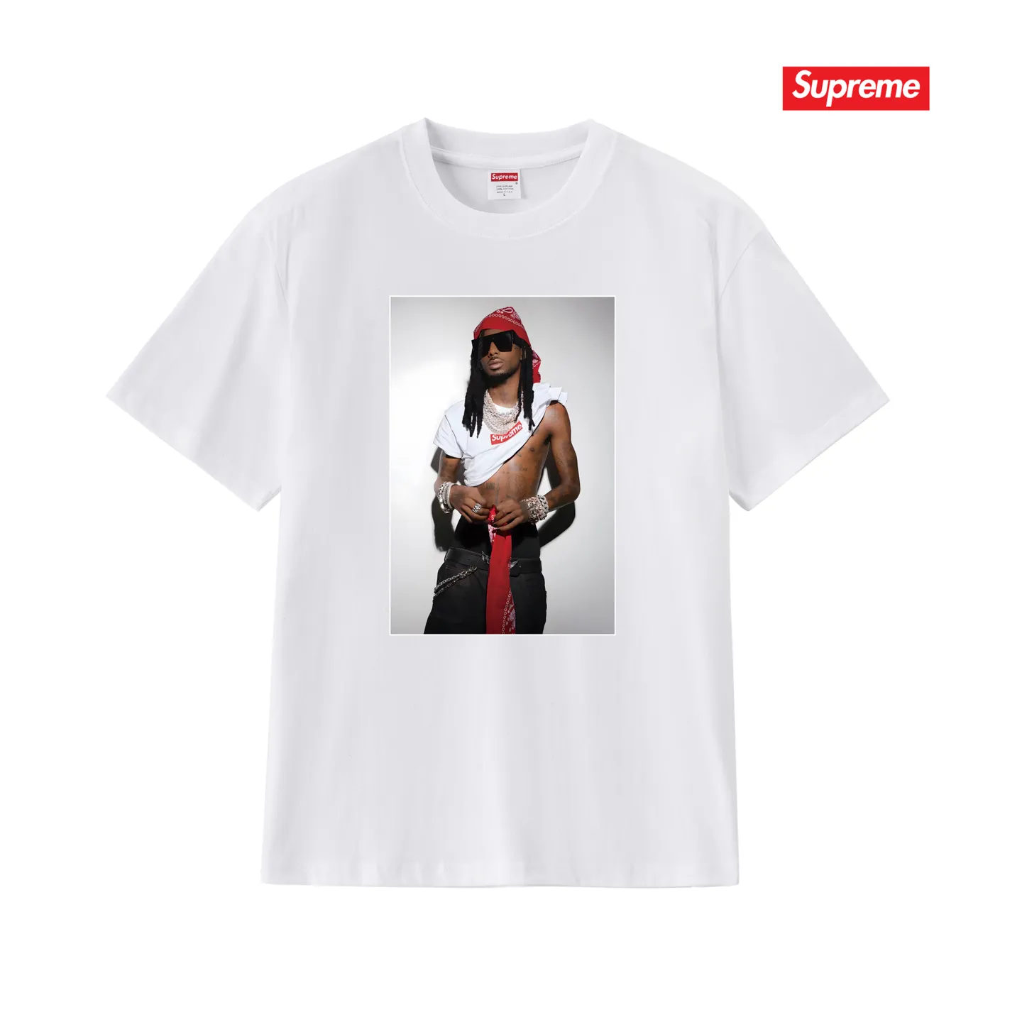 S188 P110💰 New Sup FW 25 WEEK1 Playbi Caarti short-sleeved American pure cotton T-shirt with character printing. Loose fit. Made of 260g combed cotton double yarn. From fabrics to accessories, all three standards are complied with ZP. Imported Matsui company slurry printing will never crack. The whole piece is made with a three-needle five-thread process. The neckline-shoulder seam-sleeve seam is double-lined, and it looks more three-dimensional and textured. The process is the same as the authentic original version. The classic version. Feel free to compare zp. The whole piece is made of a three-needle five-thread process. The neckline-shoulder seam-sleeve seam is double-threaded, which looks more three-dimensional and textured. The process is the same as the authentic original version. The classic version. Color: Black White Light Gray Pink Navy Size: S M L XL XXL