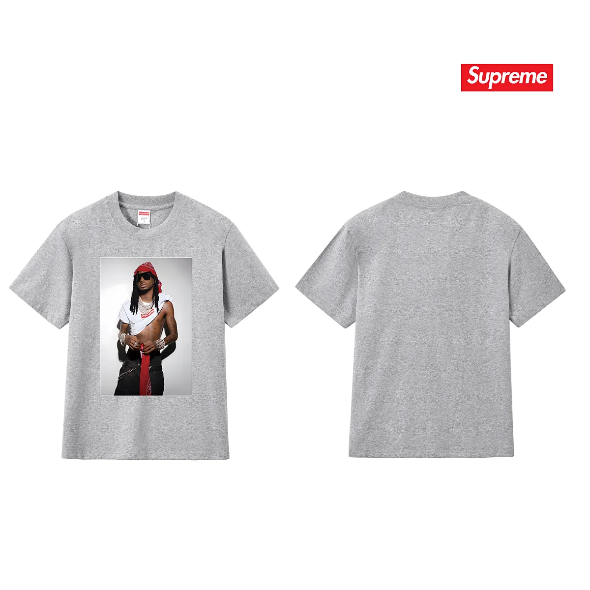 S188 P110💰 New Sup FW 25 WEEK1 Playbi Caarti short-sleeved American pure cotton T-shirt with character printing. Loose fit. Made of 260g combed cotton double yarn. From fabrics to accessories, all three standards are complied with ZP. Imported Matsui company slurry printing will never crack. The whole piece is made with a three-needle five-thread process. The neckline-shoulder seam-sleeve seam is double-lined, and it looks more three-dimensional and textured. The process is the same as the authentic original version. The classic version. Feel free to compare zp. The whole piece is made of a three-needle five-thread process. The neckline-shoulder seam-sleeve seam is double-threaded, which looks more three-dimensional and textured. The process is the same as the authentic original version. The classic version. Color: Black White Light Gray Pink Navy Size: S M L XL XXL