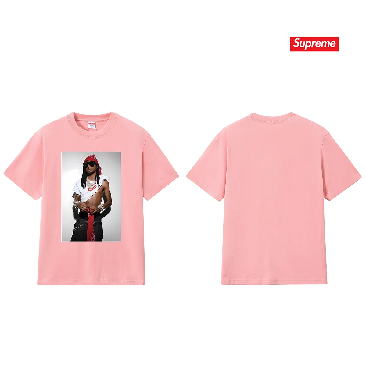 S188 P110💰 New Sup FW 25 WEEK1 Playbi Caarti short-sleeved American pure cotton T-shirt with character printing. Loose fit. Made of 260g combed cotton double yarn. From fabrics to accessories, all three standards are complied with ZP. Imported Matsui company slurry printing will never crack. The whole piece is made with a three-needle five-thread process. The neckline-shoulder seam-sleeve seam is double-lined, and it looks more three-dimensional and textured. The process is the same as the authentic original version. The classic version. Feel free to compare zp. The whole piece is made of a three-needle five-thread process. The neckline-shoulder seam-sleeve seam is double-threaded, which looks more three-dimensional and textured. The process is the same as the authentic original version. The classic version. Color: Black White Light Gray Pink Navy Size: S M L XL XXL