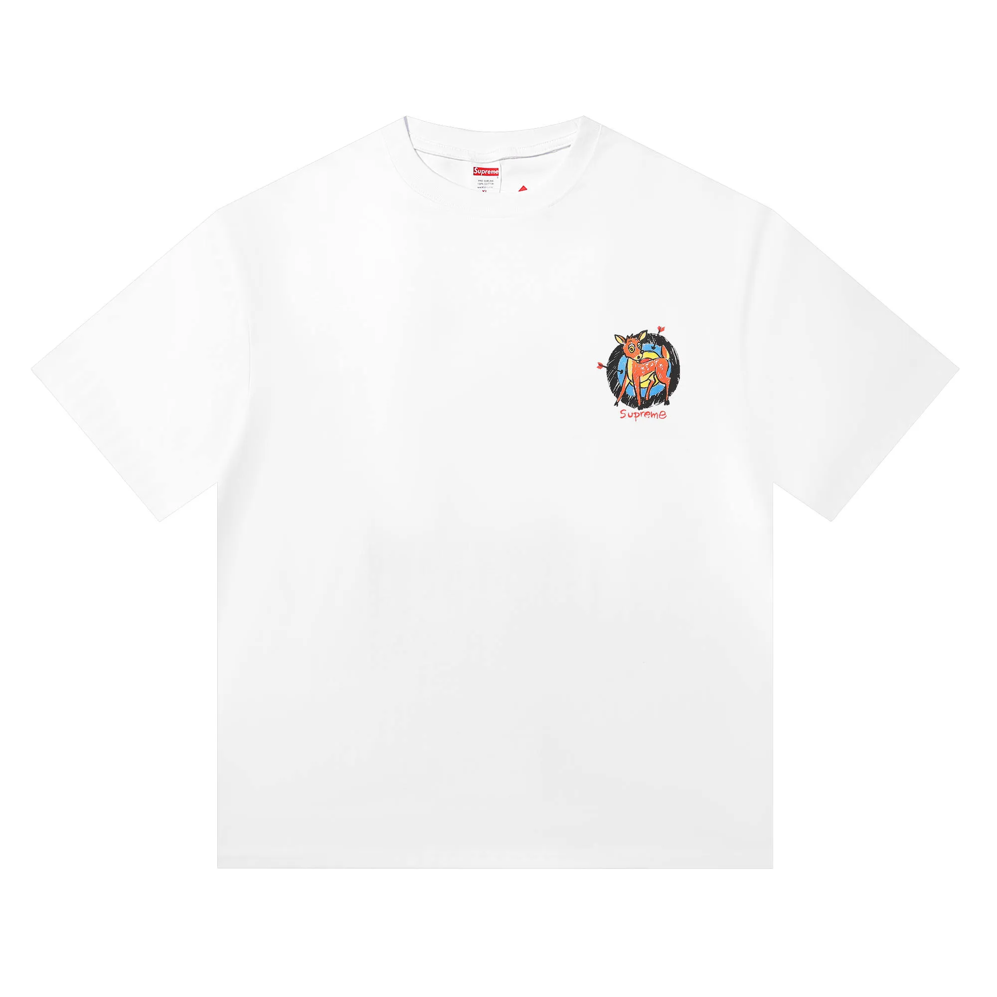 P136 supreme sup deer white black SMLXL size shoulder width chest length S 52 56 70 M 54 58 72 L 56 60 74 XL 58 62 76