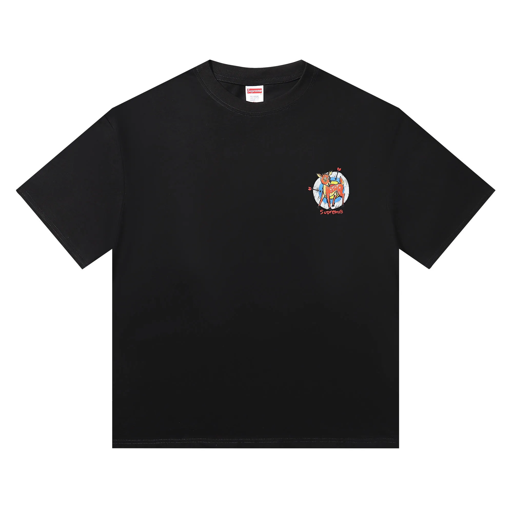 P136 supreme sup deer white black SMLXL size shoulder width chest length S 52 56 70 M 54 58 72 L 56 60 74 XL 58 62 76