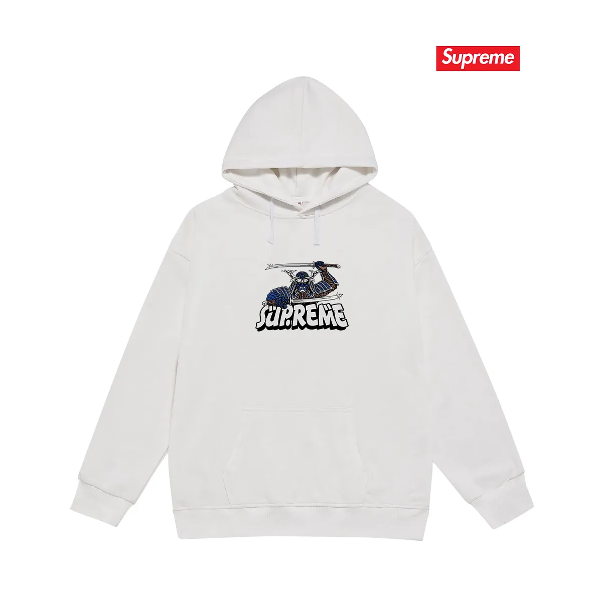 Style No. S2218 #terry P160💰 Velvet P170💰 SUP armor Japanese samurai anime font hooded sweatshirt Made of 400g large terry 430g silver fox velvet (off-shoulder large version) fabric Soft texture and no pilling Imported environmentally friendly printing glue The pattern is bright and three-dimensional Quality 💥Same style for men and women The upper body is trendy Color: black white gray Size: S M L XL XXL
