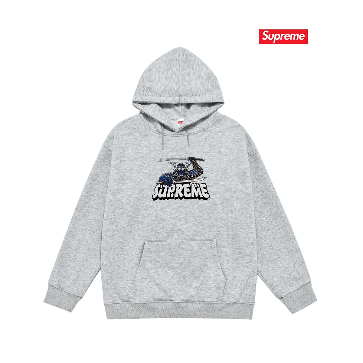 Style No. S2218 #terry P160💰 Velvet P170💰 SUP armor Japanese samurai anime font hooded sweatshirt Made of 400g large terry 430g silver fox velvet (off-shoulder large version) fabric Soft texture and no pilling Imported environmentally friendly printing glue The pattern is bright and three-dimensional Quality 💥Same style for men and women The upper body is trendy Color: black white gray Size: S M L XL XXL