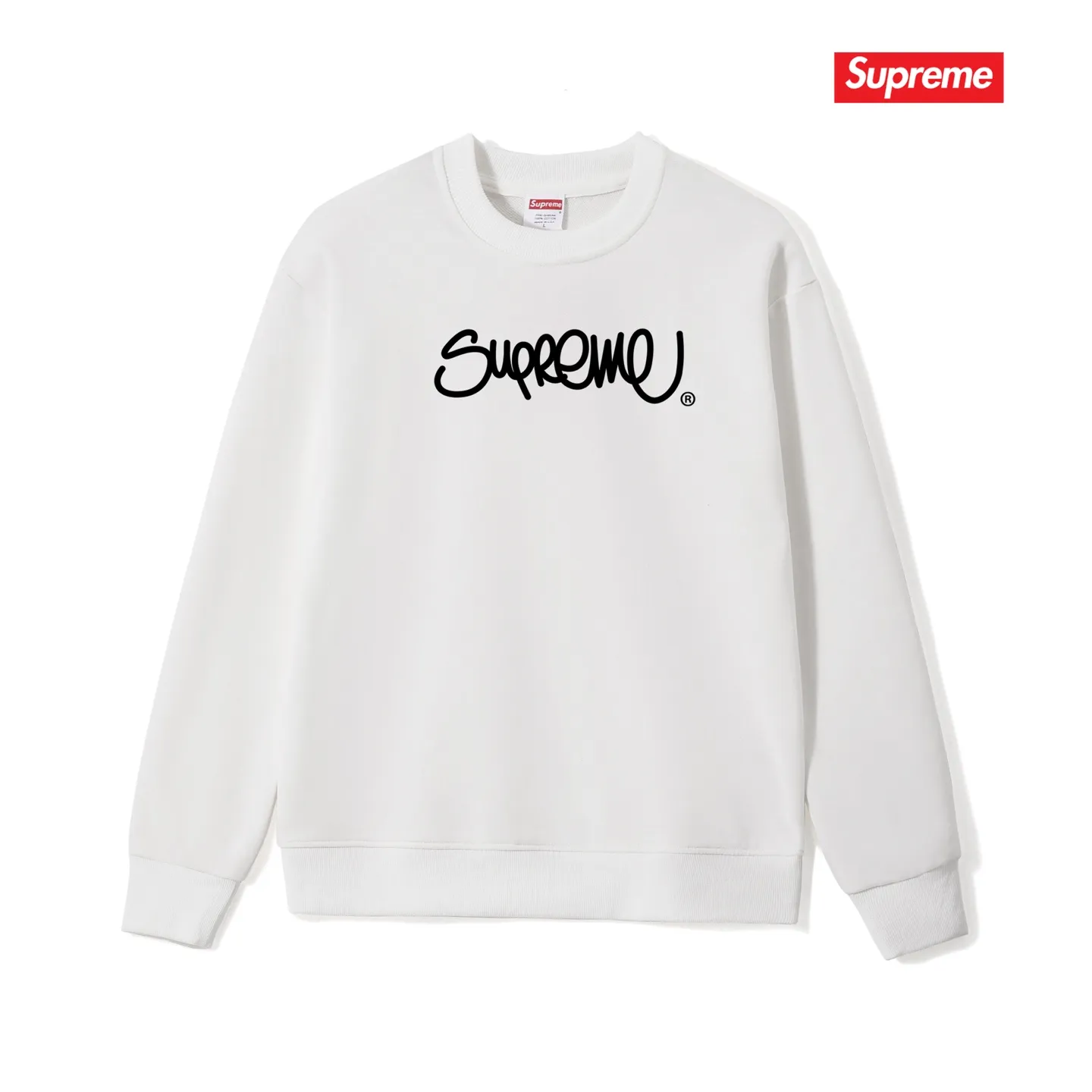 Style No. S1076 #terry p150💰 Velvet 160💰 Supreme SS22 Week 19 Handstyle Tee Line cursive letter graffiti round neck sweatshirt Made of 400 grams of large terry (drop shoulder large version) fabric, soft texture and no pilling Imported environmentally friendly printing glue The pattern is bright and three-dimensional Quality 💥Same style for men and women The upper body is trendy Color: black white gray Size: S M L XL XXL