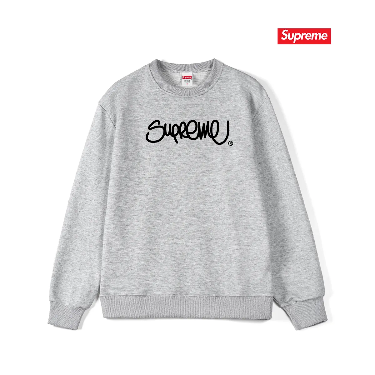Style No. S1076 #terry p150💰 Velvet 160💰 Supreme SS22 Week 19 Handstyle Tee Line cursive letter graffiti round neck sweatshirt Made of 400 grams of large terry (drop shoulder large version) fabric, soft texture and no pilling Imported environmentally friendly printing glue The pattern is bright and three-dimensional Quality 💥Same style for men and women The upper body is trendy Color: black white gray Size: S M L XL XXL
