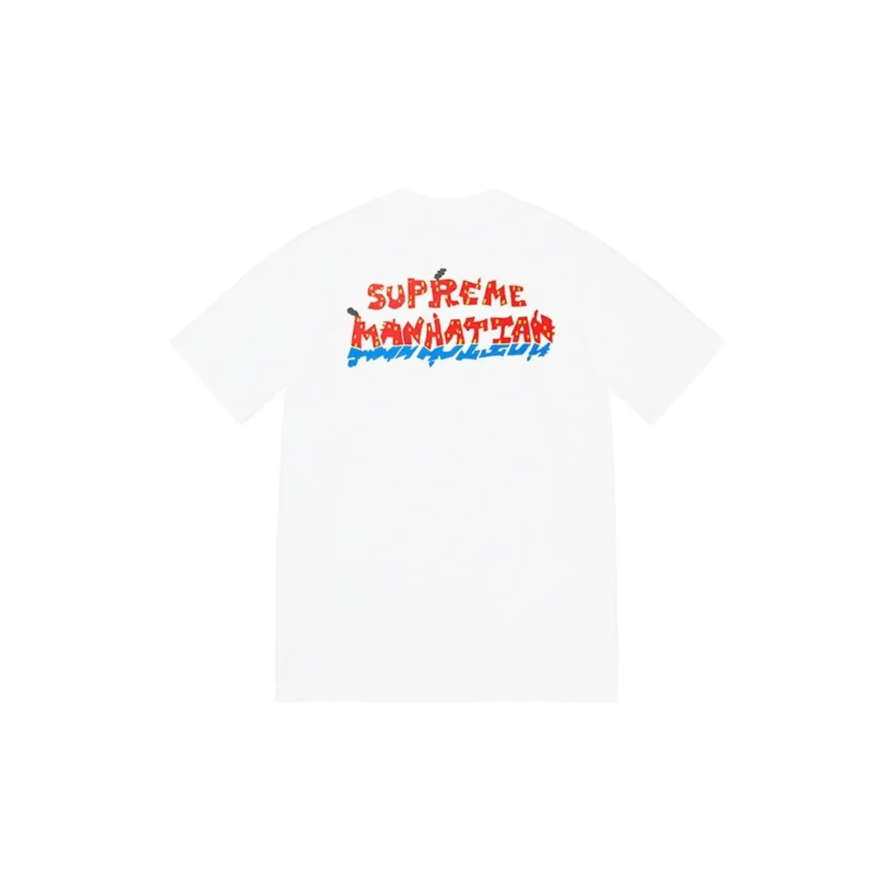 #S45 P110💰 Supreme SS22 Week 19 Manhattan Tee Cartoon letters Manhattan city street scene pattern printed round neck short-sleeved T-shirt for men and women. Made of 260g combed cotton double yarn. From fabrics to accessories, all three standards are complete and ZP. Imported Matsui company's slurry printing will never crack. The whole piece is made of three-needle five-thread technology. The neckline-shoulder seam-sleeve seam is double-lined, which looks more three-dimensional and textured.) The same process as the original version, classic version Feel free to compare zp. The whole piece adopts three-needle five-thread craftsmanship. The neckline-shoulder seam-sleeve seam is double-threaded, which looks more three-dimensional and textured.) It has the same craftsmanship as the authentic original, classic version. Color: Black Green White Size: S M L XL XXL