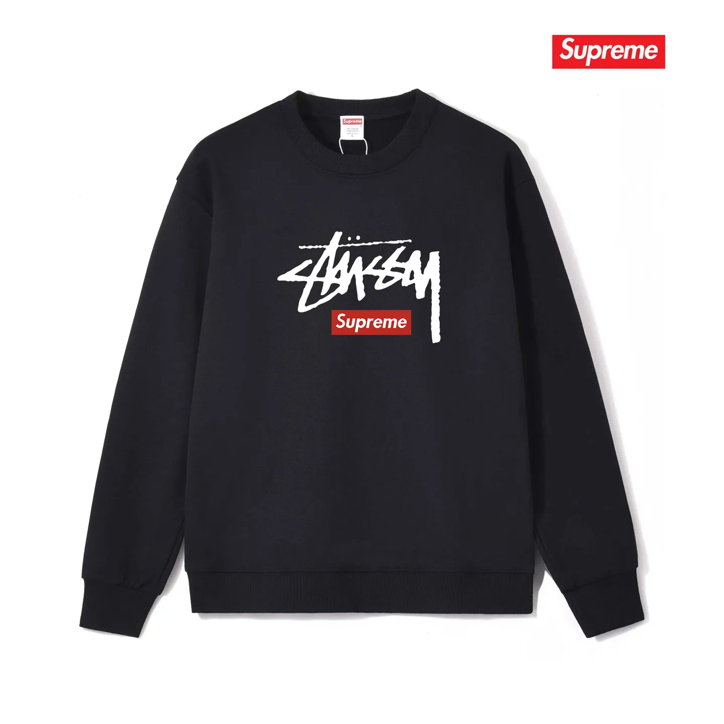 Style No. S1236 #terryp150💰 Plus velvet 160💰 superme trendy brand round neck sweatshirt Made of 400 grams of large terry (drop shoulder large version) fabric, soft texture and no pilling Imported environmentally friendly printing glue The pattern is bright and three-dimensional Quality 💥Same style for men and women The upper body is trendy Color: black white gray Size: S M L XL XXL