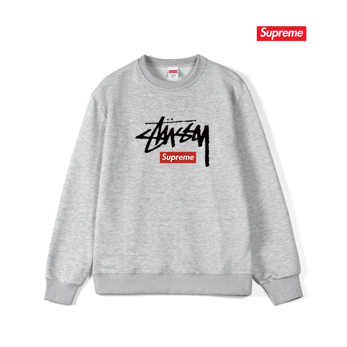 Style No. S1236 #terryp150💰 Plus velvet 160💰 superme trendy brand round neck sweatshirt Made of 400 grams of large terry (drop shoulder large version) fabric, soft texture and no pilling Imported environmentally friendly printing glue The pattern is bright and three-dimensional Quality 💥Same style for men and women The upper body is trendy Color: black white gray Size: S M L XL XXL