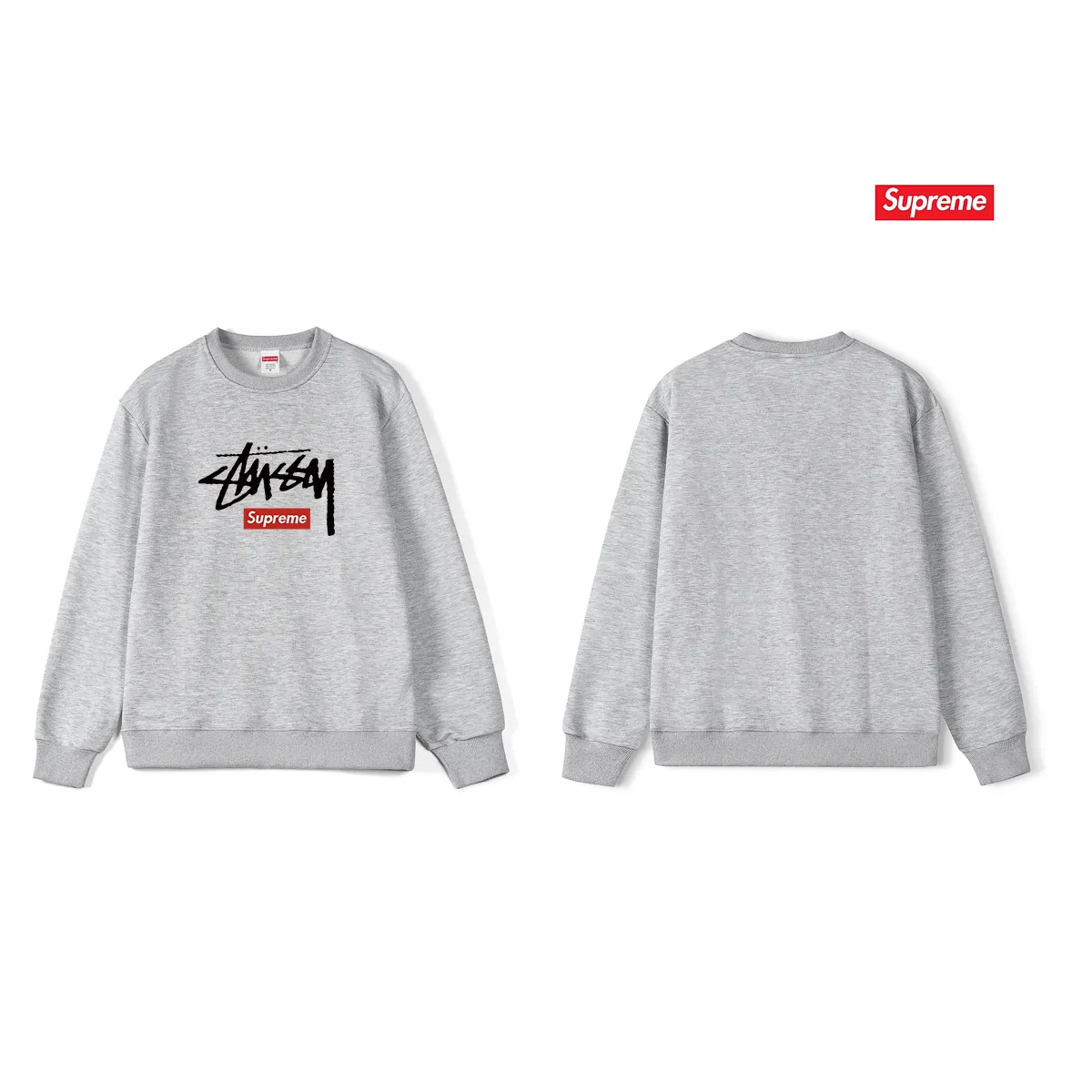 Style No. S1236 #terryp150💰 Plus velvet 160💰 superme trendy brand round neck sweatshirt Made of 400 grams of large terry (drop shoulder large version) fabric, soft texture and no pilling Imported environmentally friendly printing glue The pattern is bright and three-dimensional Quality 💥Same style for men and women The upper body is trendy Color: black white gray Size: S M L XL XXL